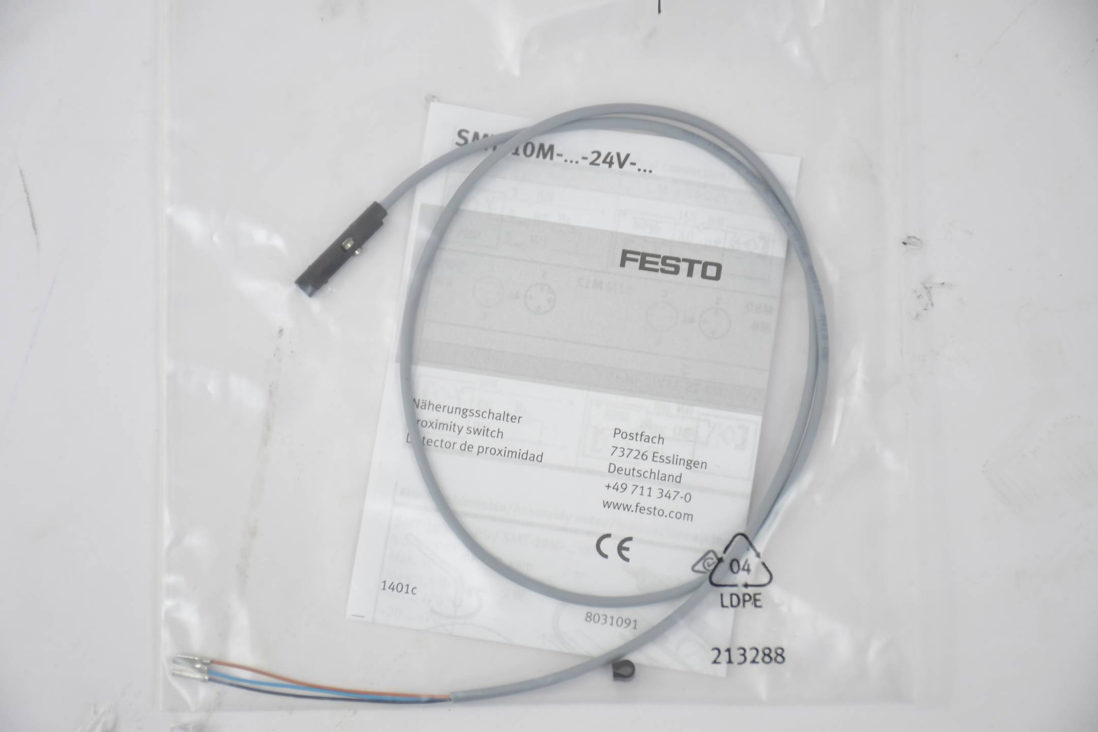 Festo Näherungsschalter SMT-10M-PS-24V-E-0,5-L-N-0E ( 551372 )
