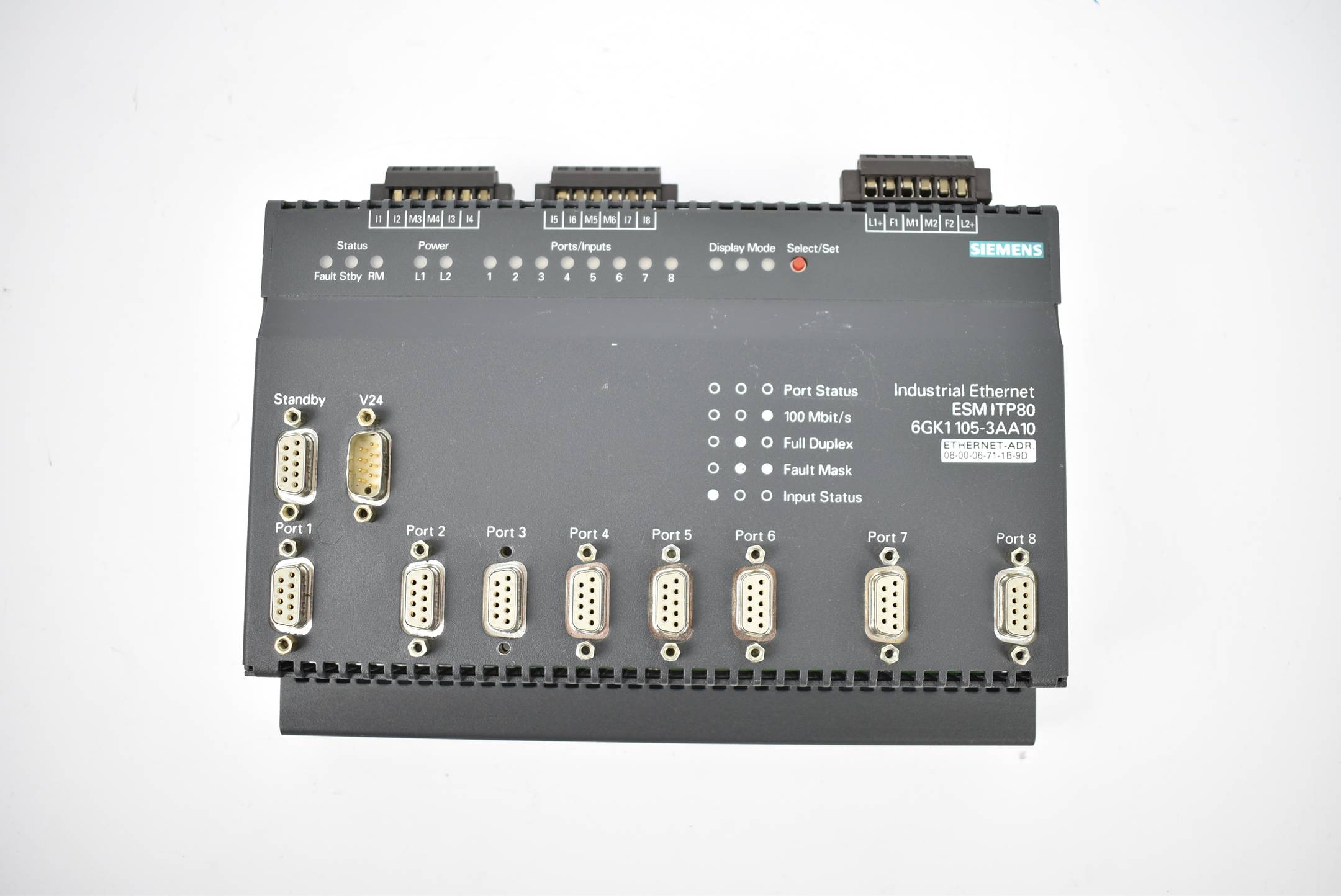 Siemens ESM ITP80 Olectrical Switch Modul 6GK1 105-3AA10 ( 6GK1105-3AA10 ) E1