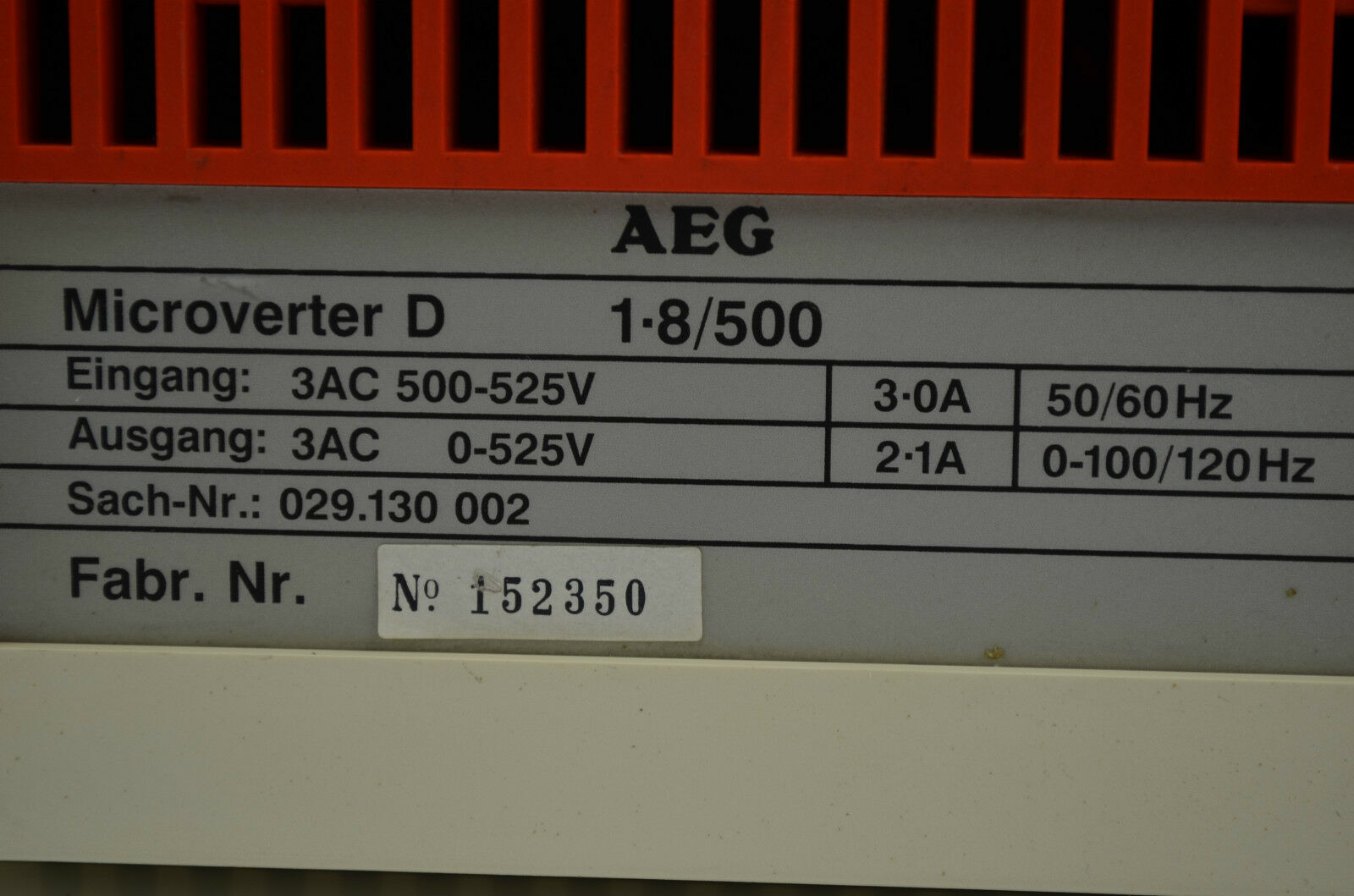 AEG Microverter D 1.8/500  029.130 002 ( 152350 )