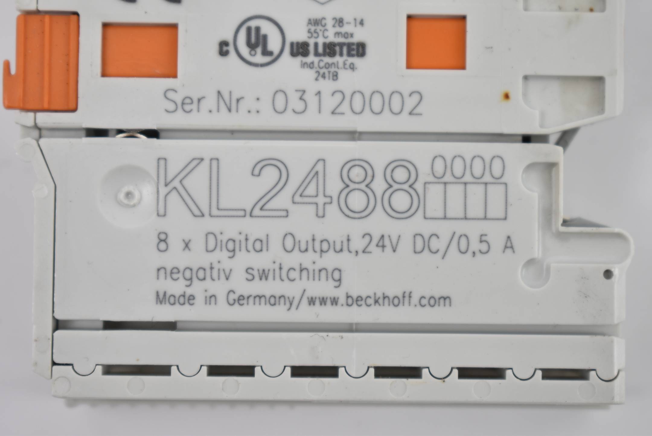 Beckhoff Busklemme 8-Kanal-Digital-Ausgang 24VDC 0,5A KL2488 ( KL 2488 )