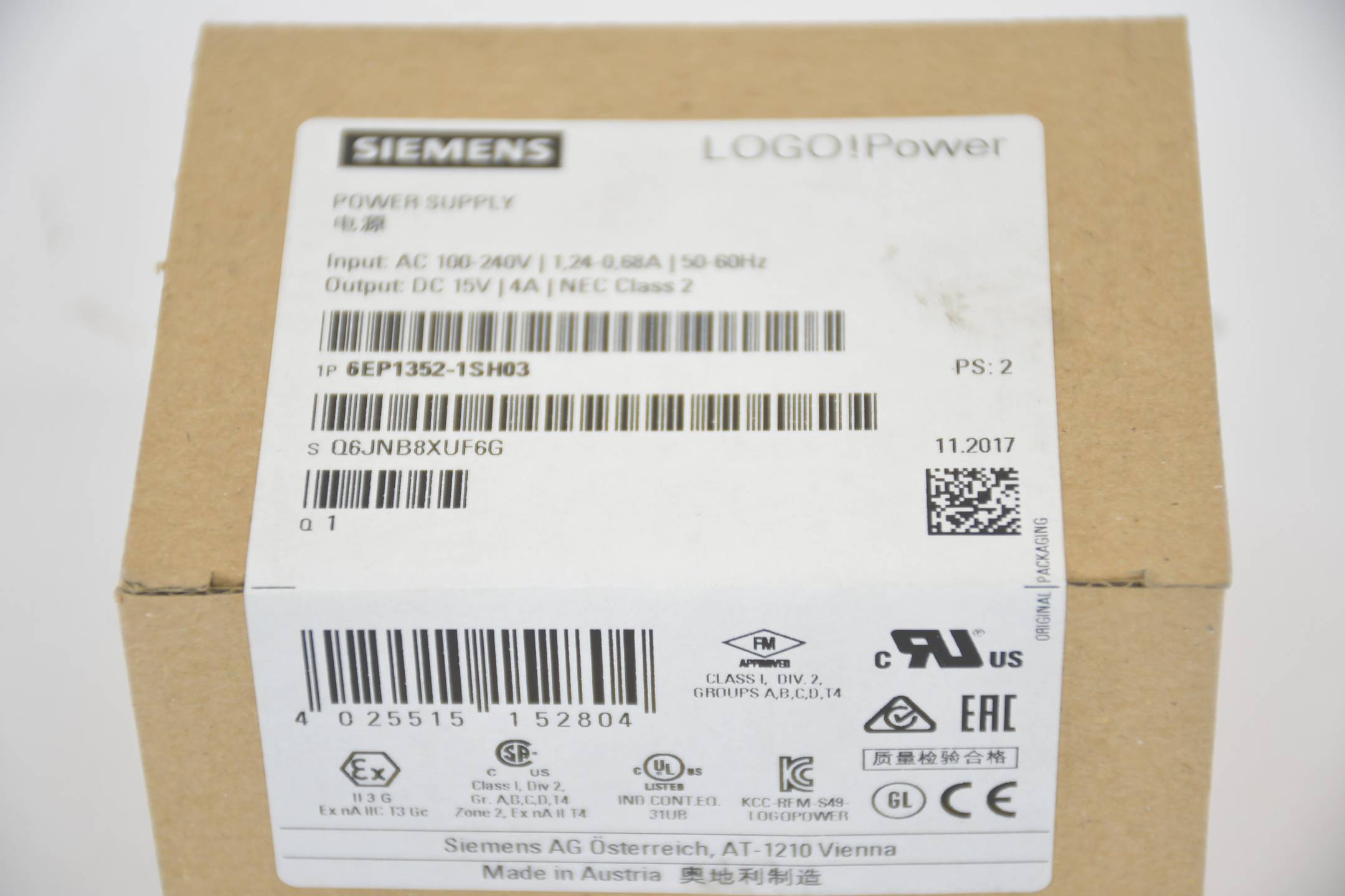 Siemens LOGO!Power Stomversorgung 6EP1352-1SH03 ( 6EP1 352-1SH03 )