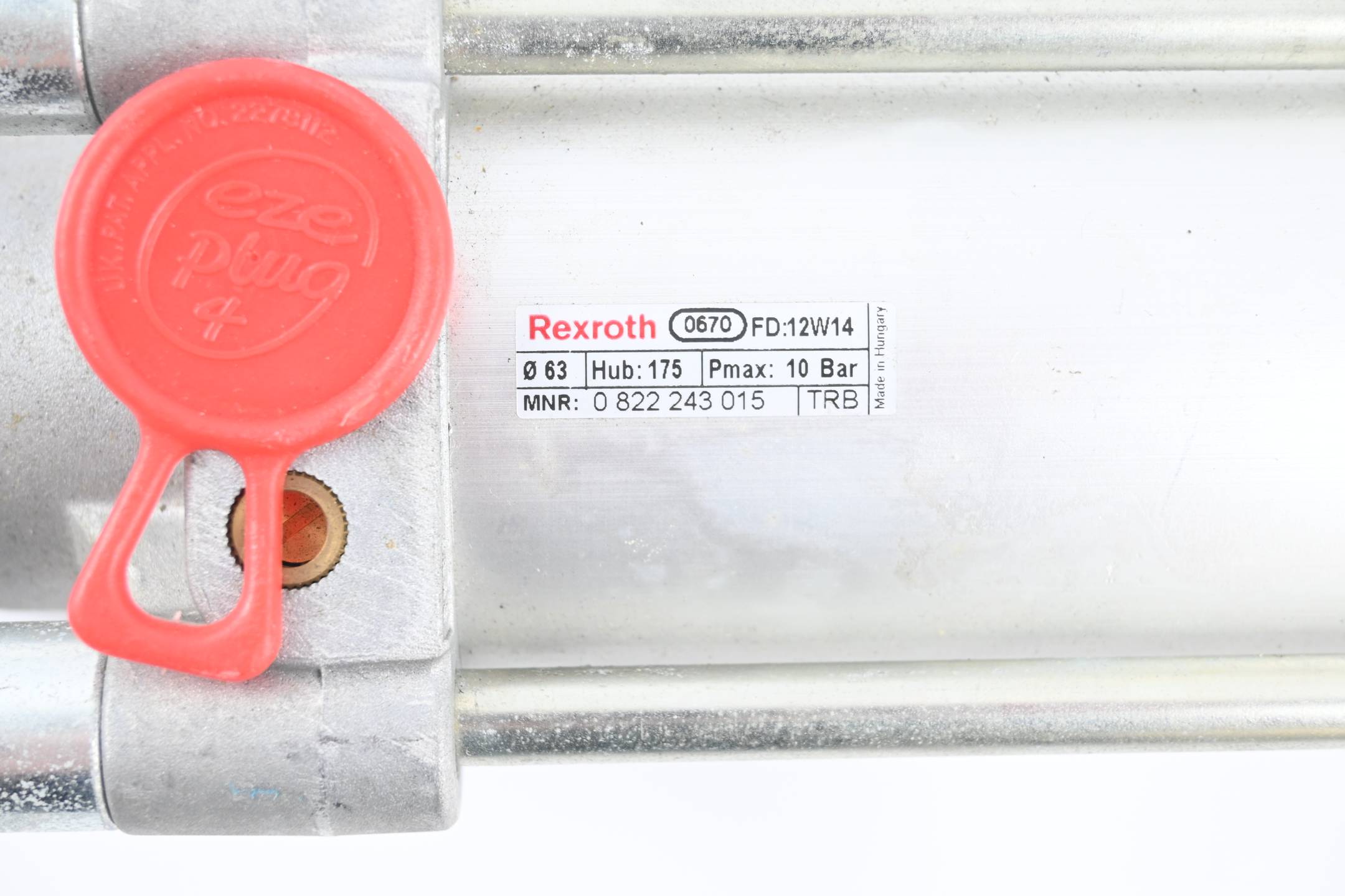 Rexroth Pneumatikzylinder 0 822 243 015 ( 0822243015 ) Pmax:10 Bar Hub: 175 