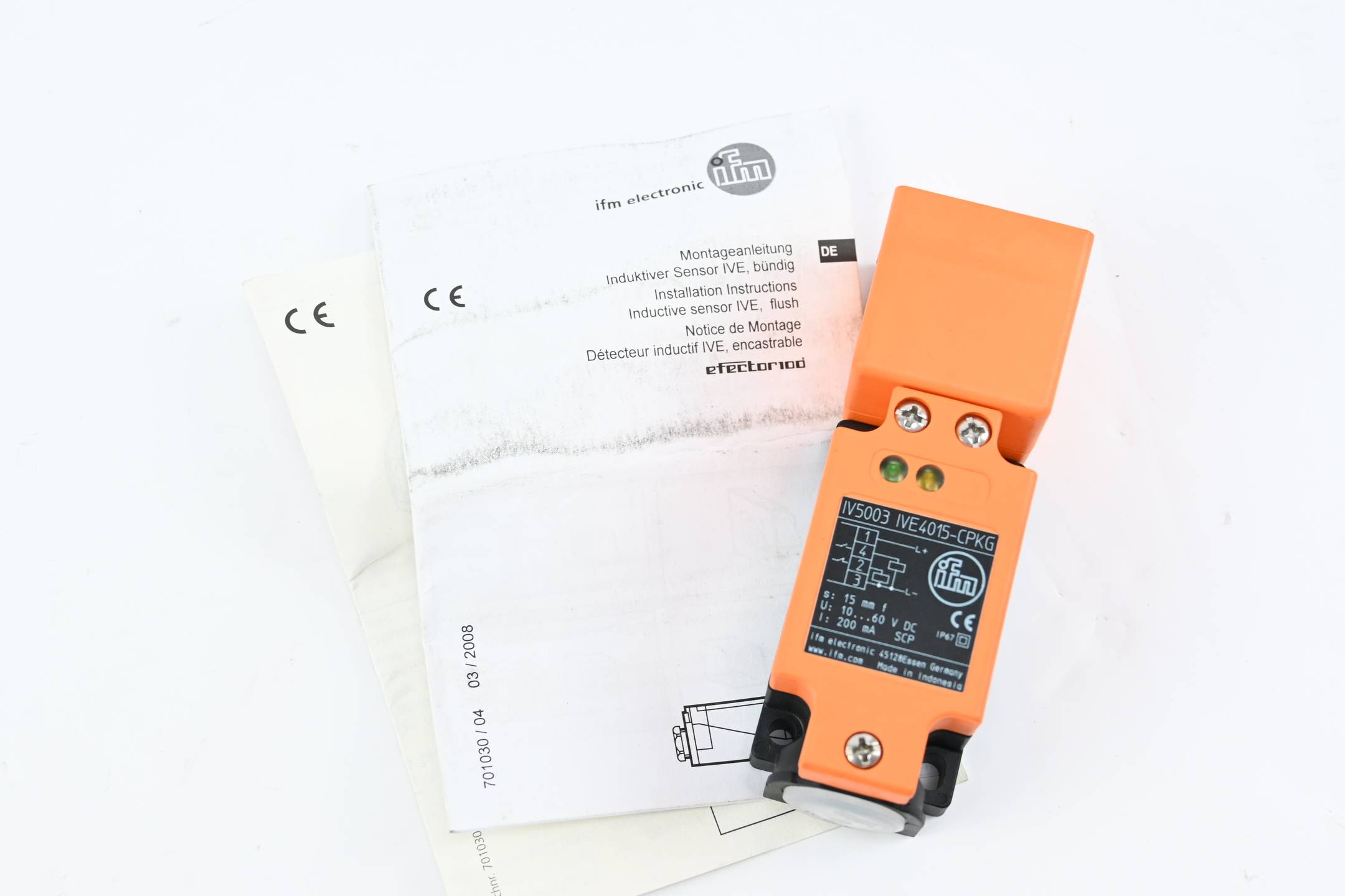 Ifm Electronic Induktiver Sensor IV5003 IVE4015-CPKG 