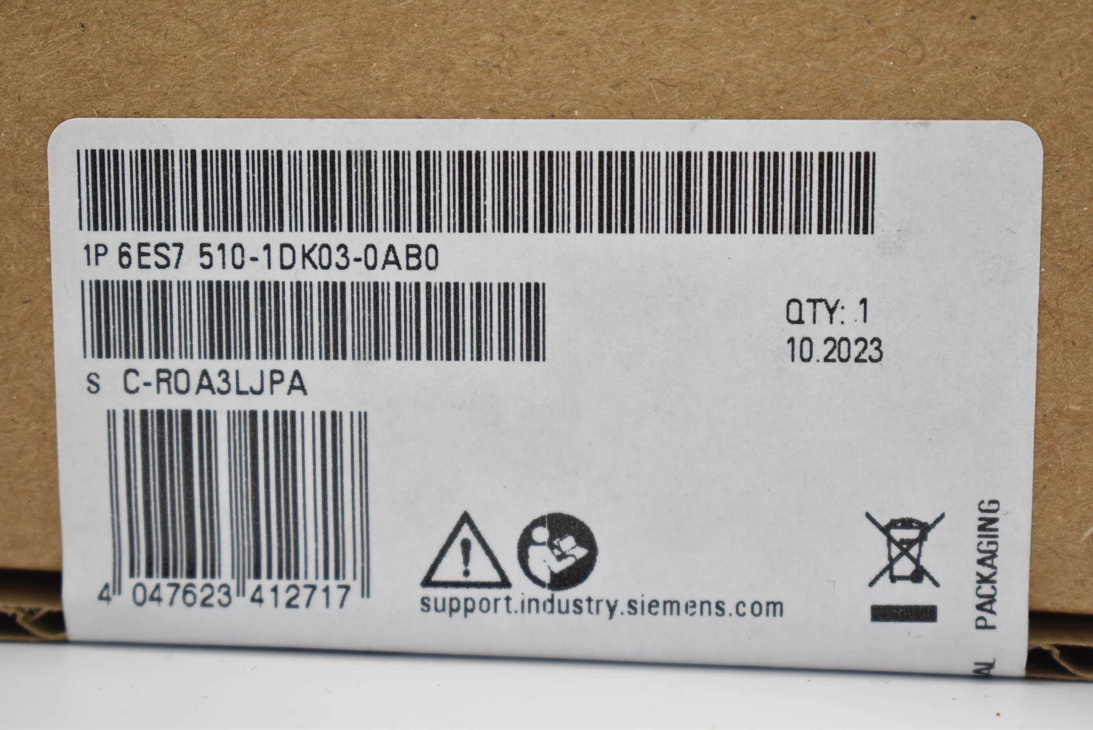 Siemens simatic DP CPU1510SP-1 PN 6ES7 510-1DK03-0AB0 ( 6ES7510-1DK03-0AB0 ) E03