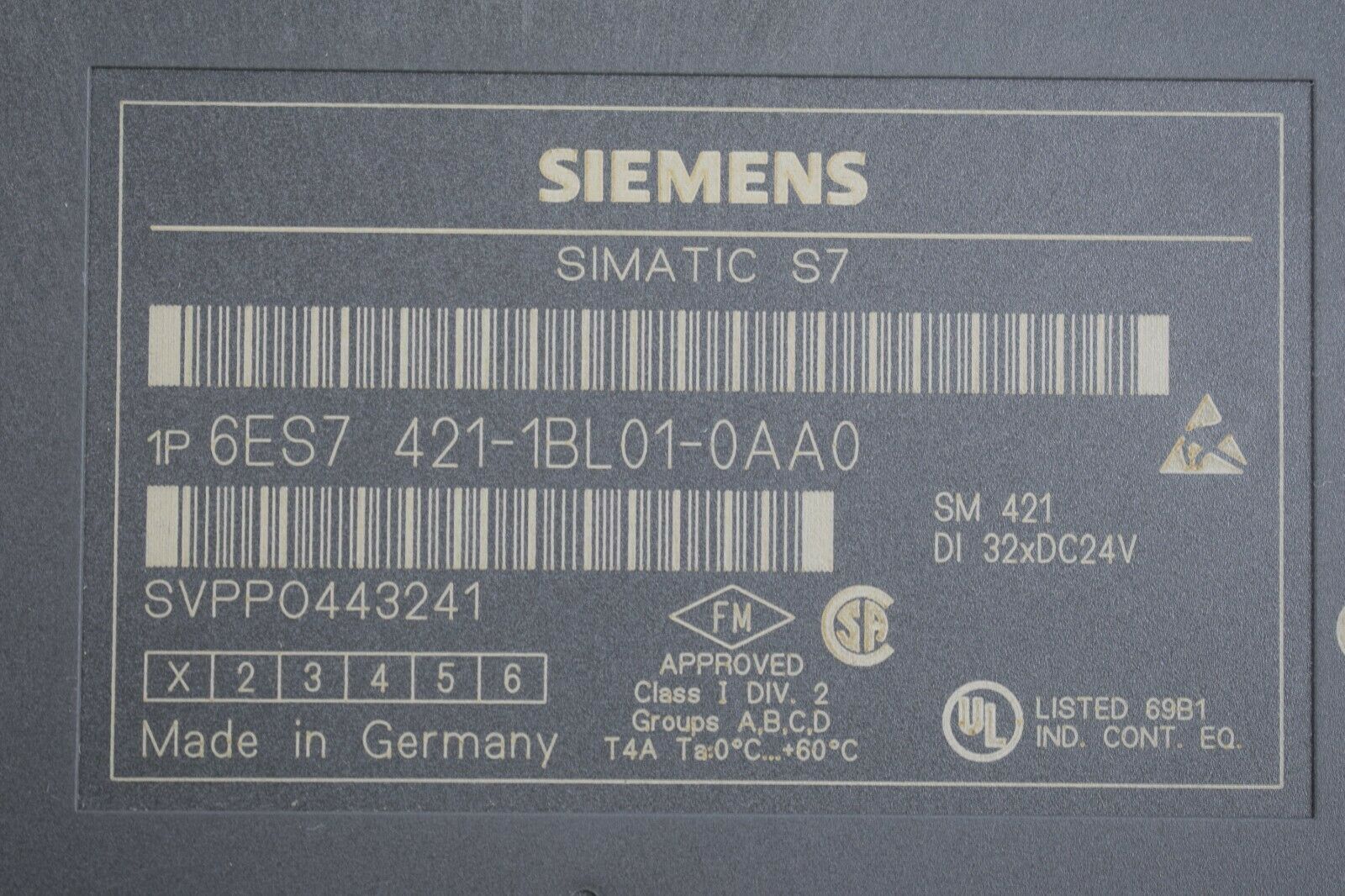 Siemens simatic S7-400 SM421 6ES7 421-1BL01-0AA0 ( 6ES7421-1BL01-0AA0 ) 