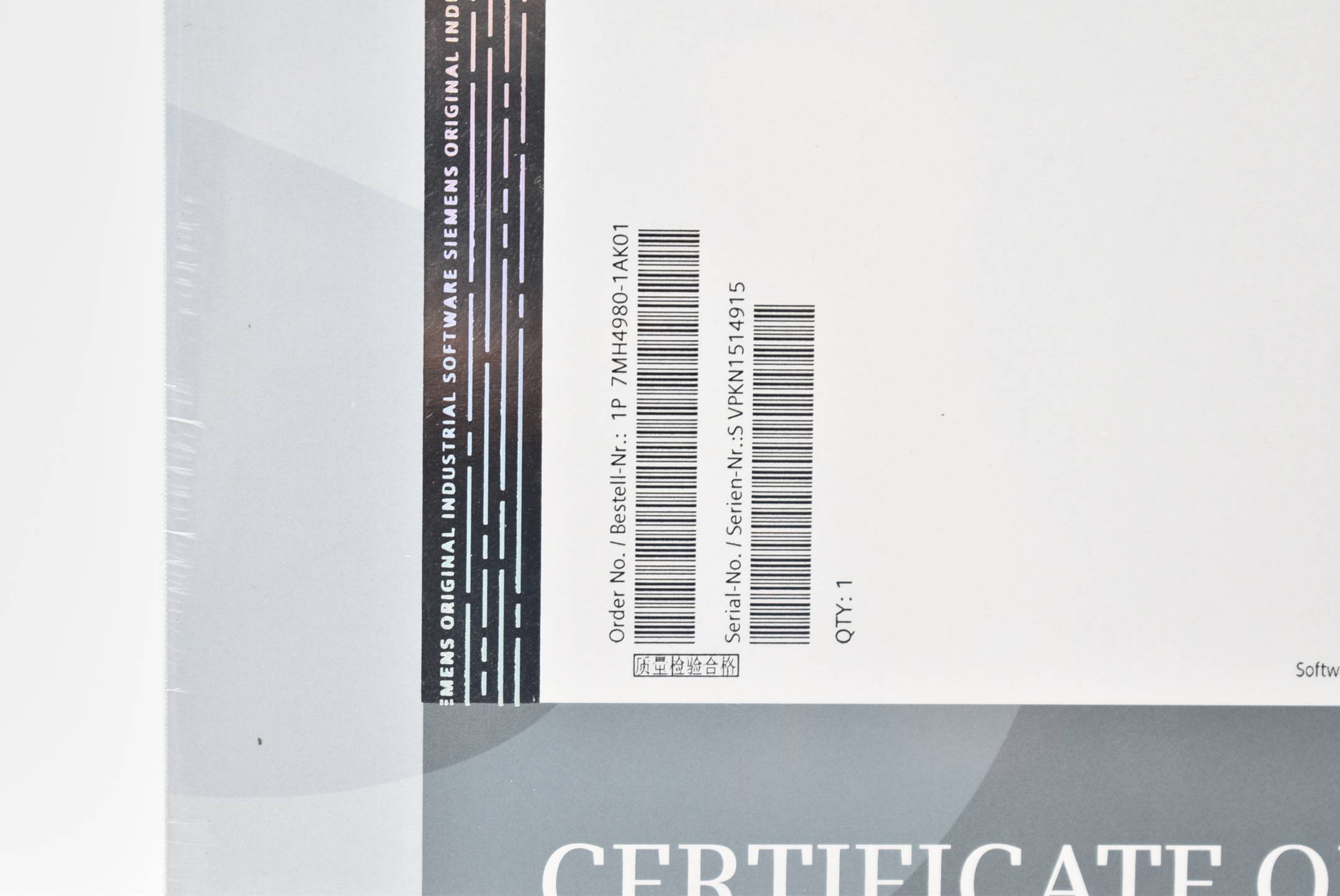 Siemens Configuration package SIWAREX WP521 ST / WP522 ST 7MH4980-1AK01