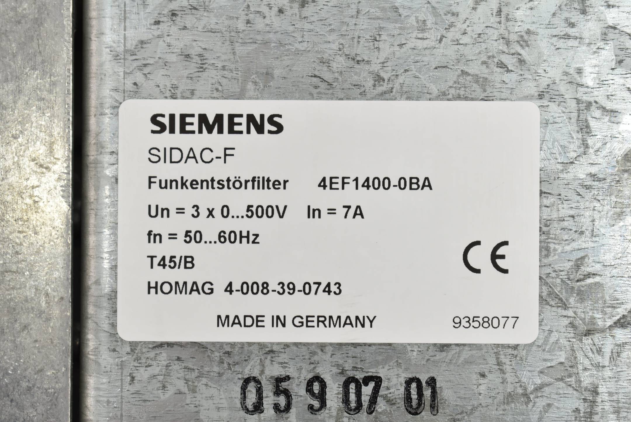 KEB Combivert 05.F4.C1D-4A01 E167544 V1.4 inkl. Siemens Sidac-F 4EF1400-0BA