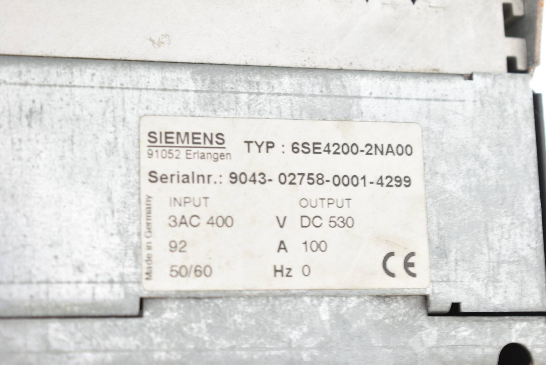 Siemens simovert P Netzeinspeisung 6SE4200-2NA00 ( 6SE4 200-2NA00 )