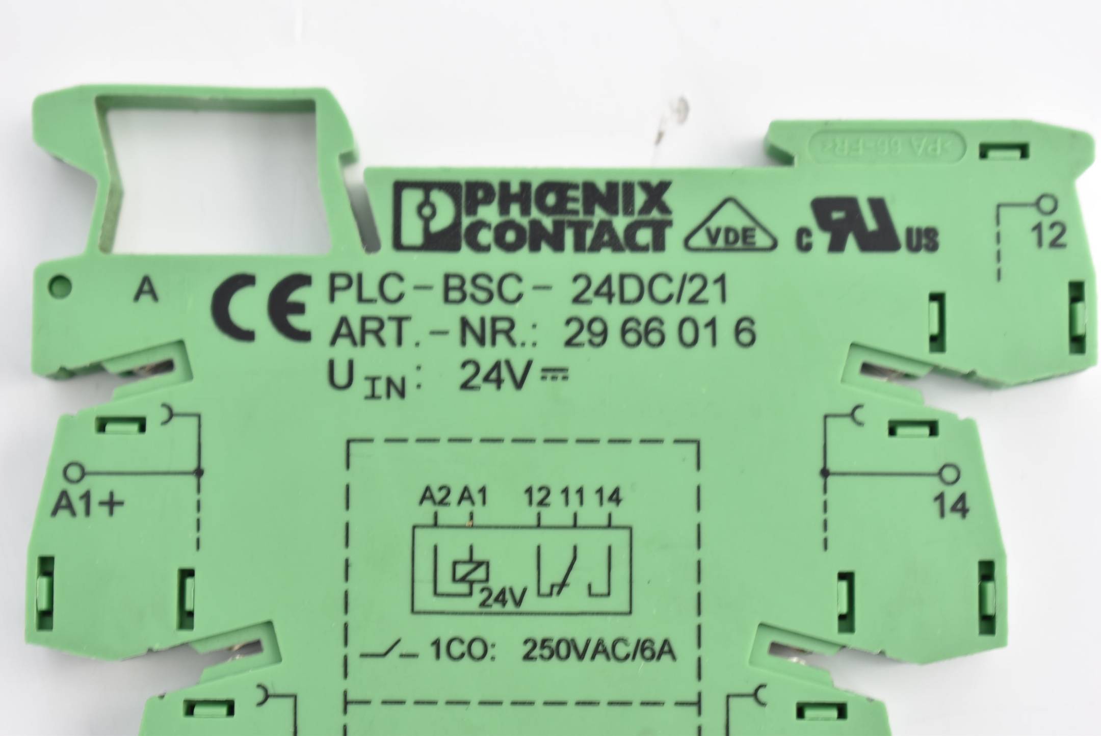 Phoenix Contact Relaissockel 24 V PLC-BSC- 24DC/21 ( 2966016 ) inkl. 2961105