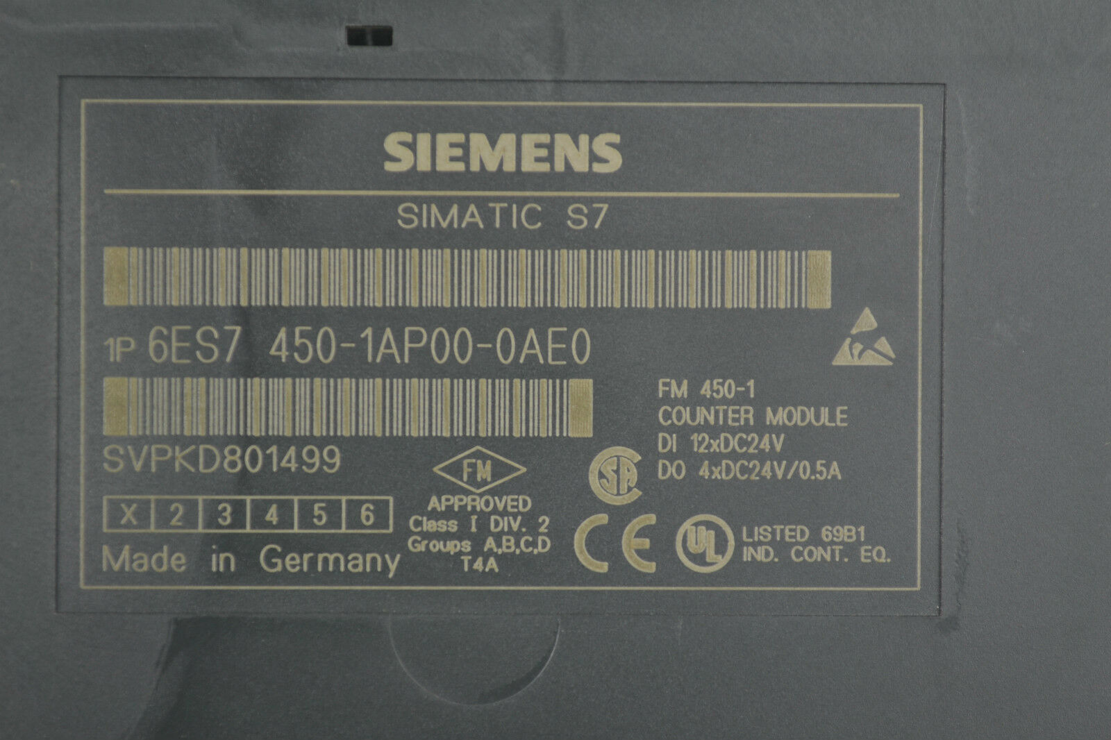 Siemens simatic S7 6ES7 450-1AP00-0AE0 ( 6ES7450-1AP00-0AE0 )