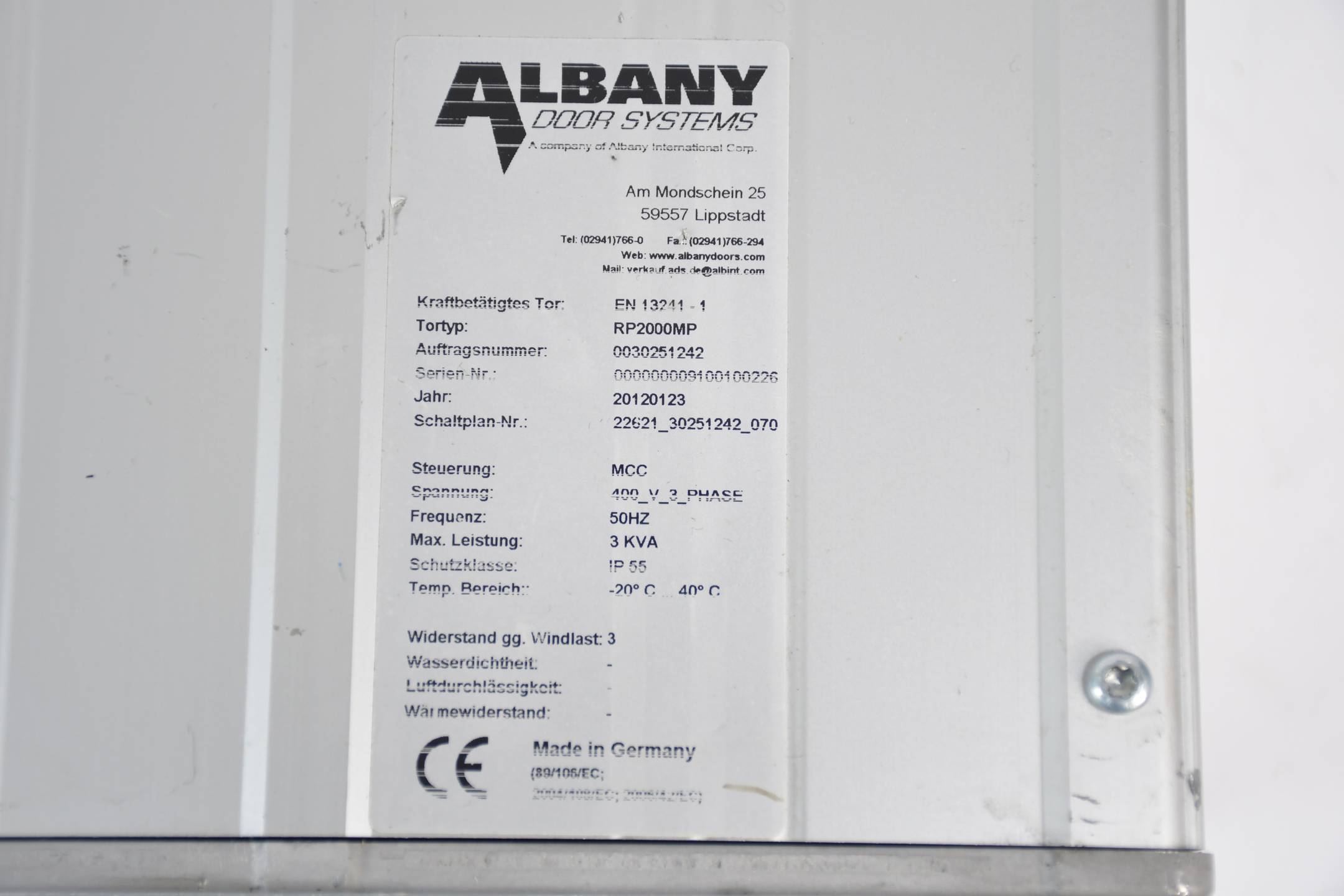 Albany Door Systems Torsteuerung RP2000MP ( 0030251242 )