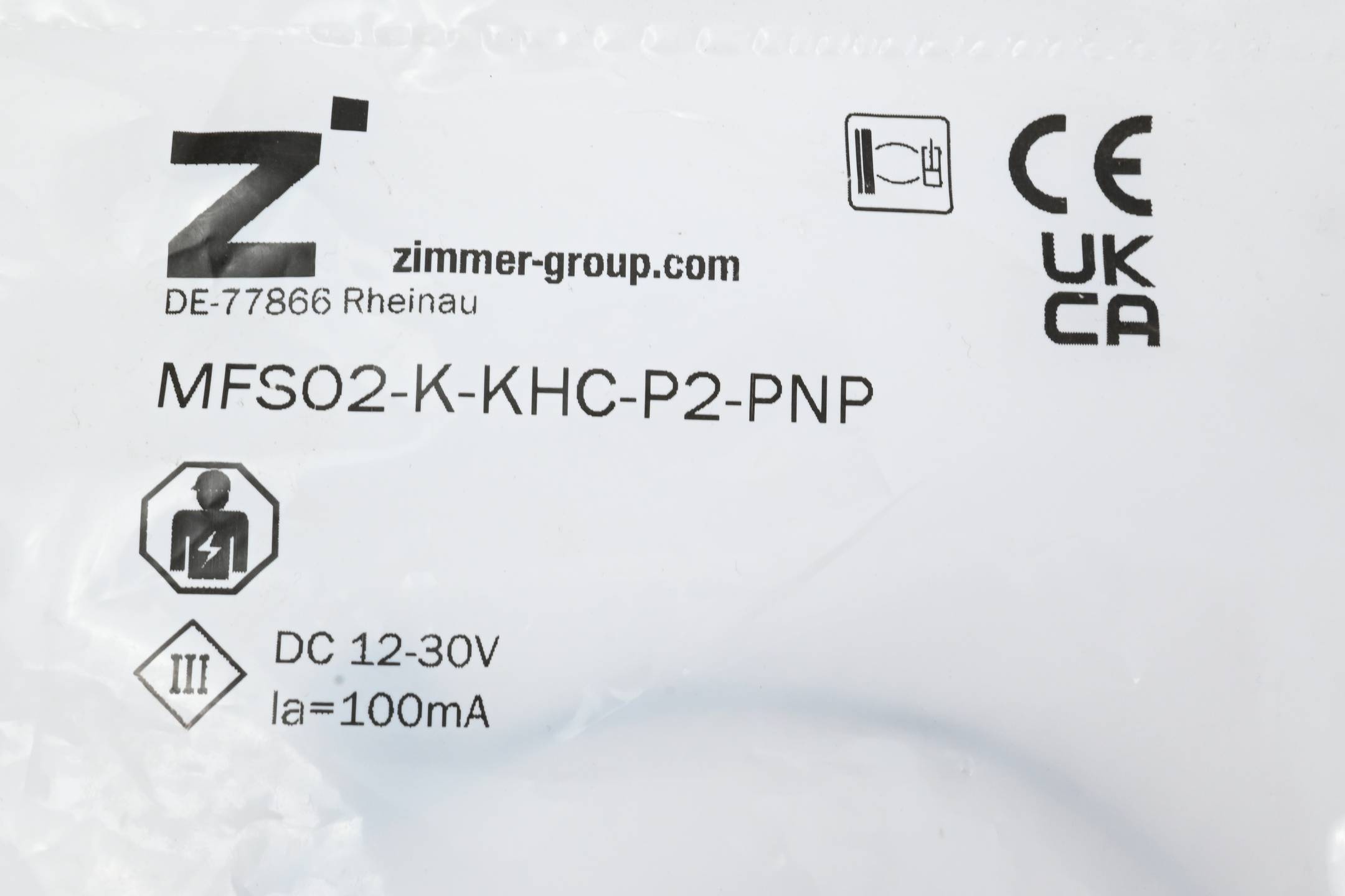 Zimmer Group Magnetfeldsensor MFS02-K-KHC-P2-PNP