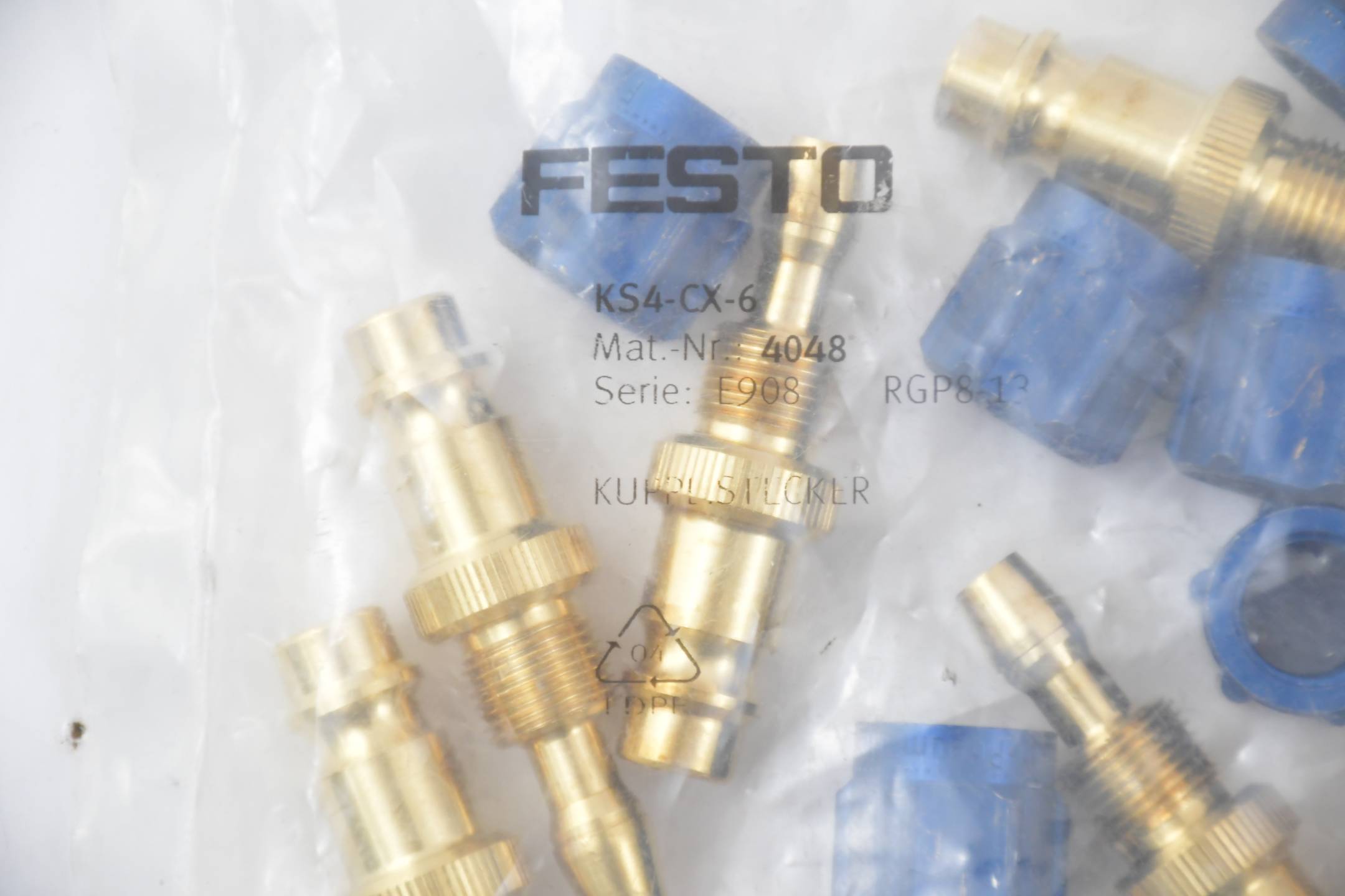 Festo Kupplungsstecker 10 Stück KS4-CX-6 ( 4048 )