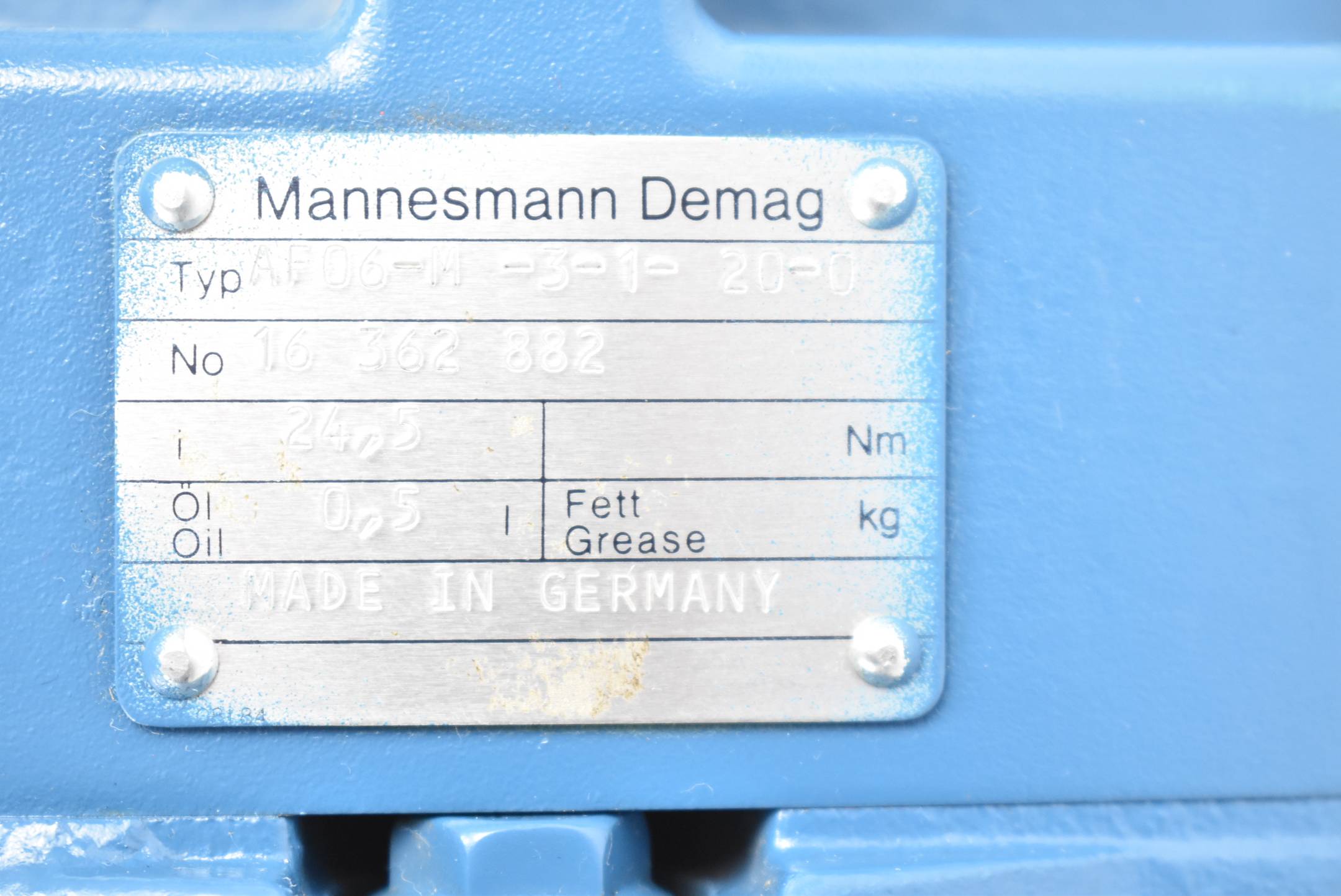 Demag Motor KBA 100 A R 12/4 AF06-M-3-1-20-0