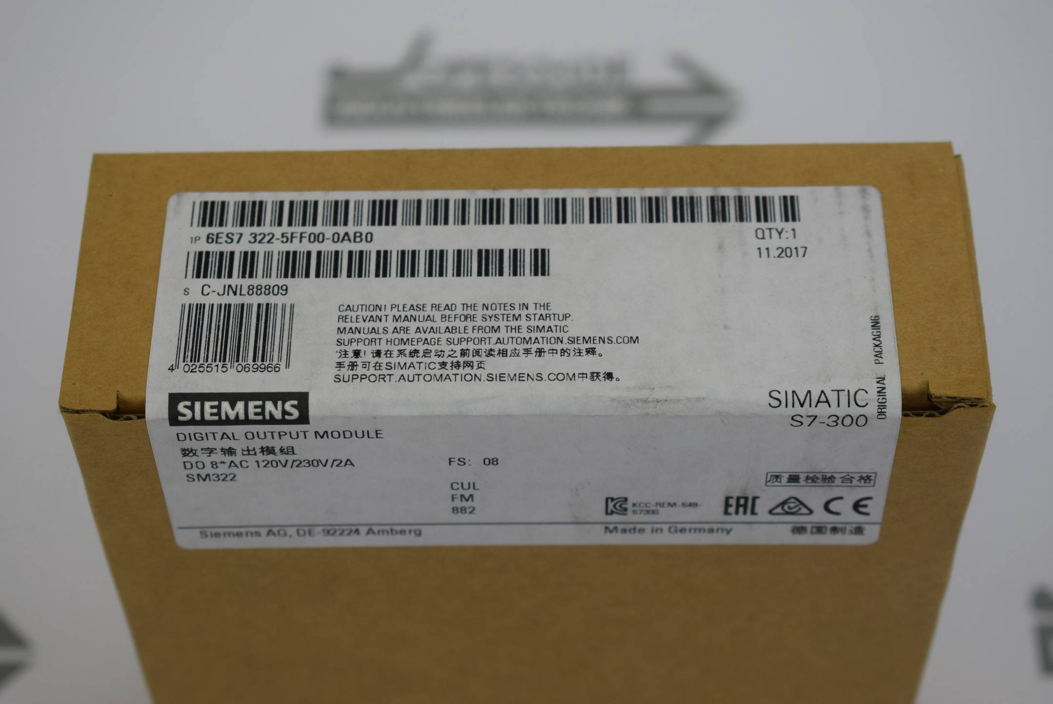 Siemens Simatic S7-300 Digital. SM 322 6ES7 322-5FF00-0AB0 ( 6ES7322-5FF00-0AB0 ) E8