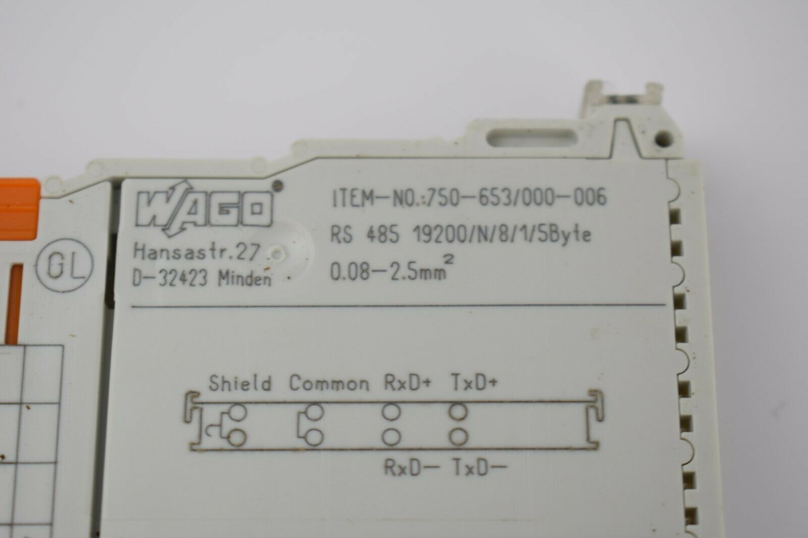 WAGO I/O System: 1-Kanal-Schnittstellenmodul RS-485 750-653/000-006