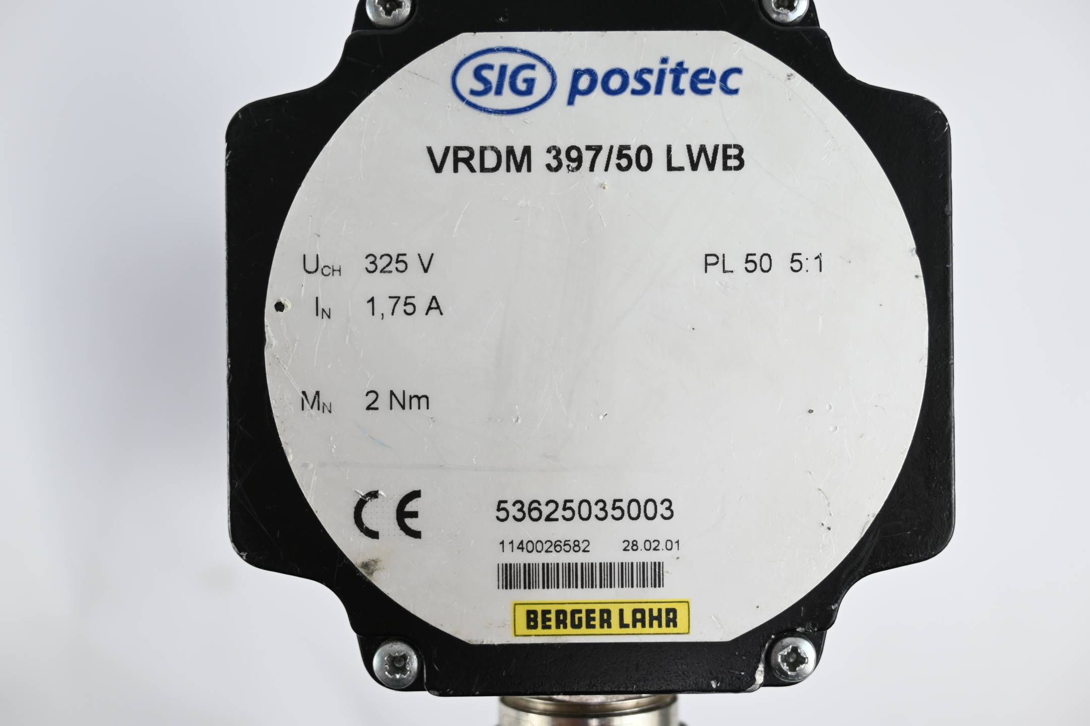 Berger Lahr SIG Positec Servomotor VRDM 397/50 LWB ( 53625035003 )