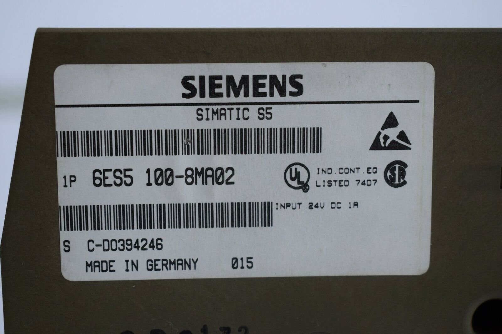 Siemens Simatic S5 CPU 100 6ES5 100-8MA02 ( 6ES5100-8MA02 )