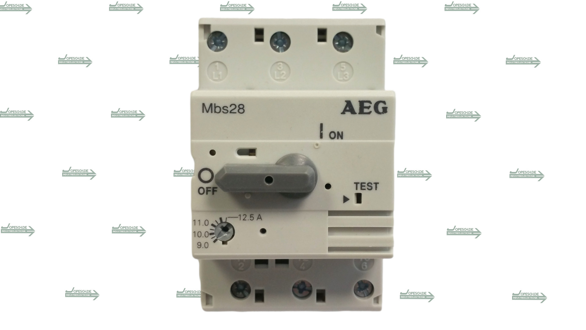 AEG Leistungsschalter Circuit breaker type Mbs 28 E-Nr.: 910-204-210-00