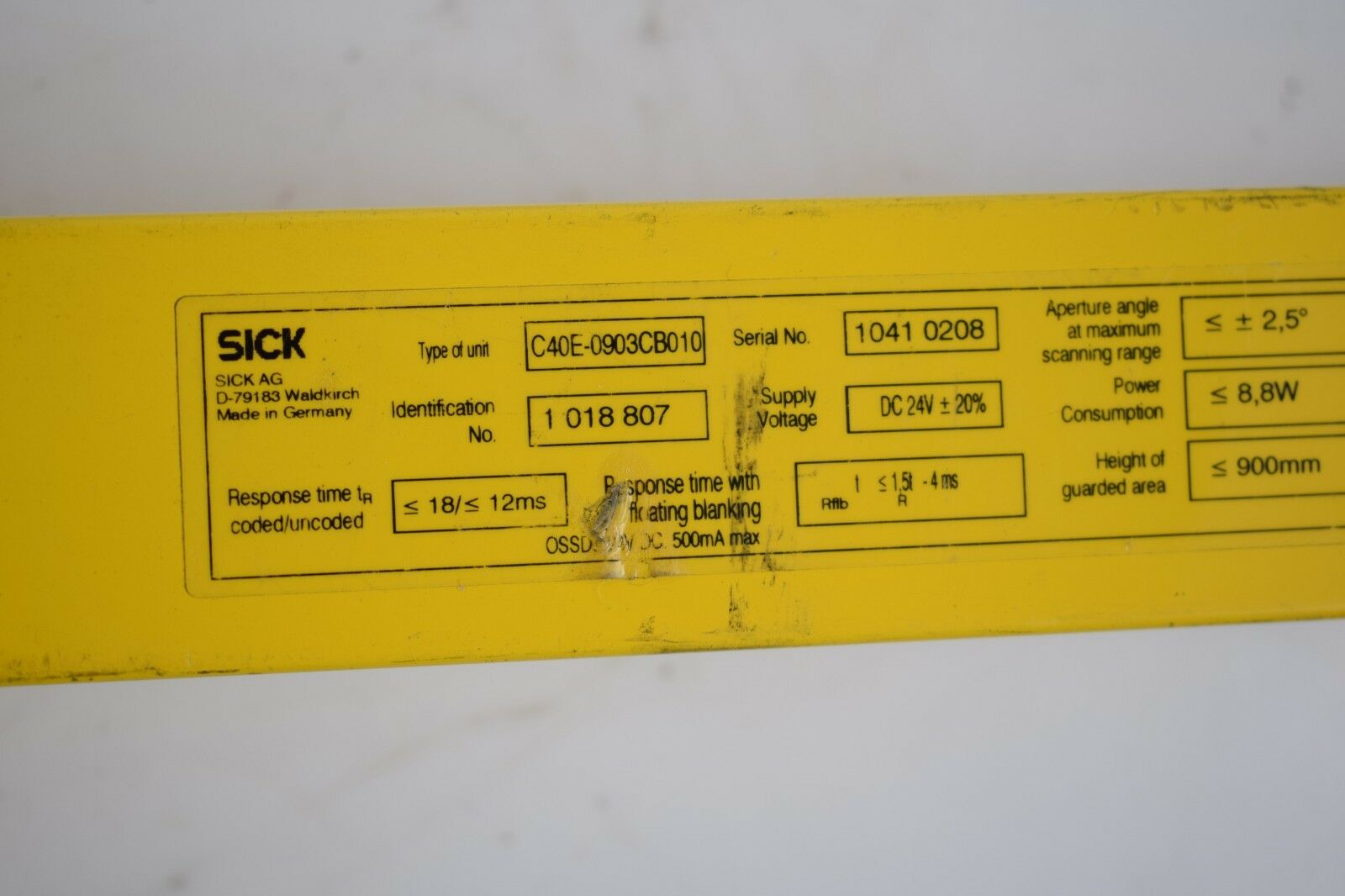 SICK Lichtschranke C40E-0903CB010