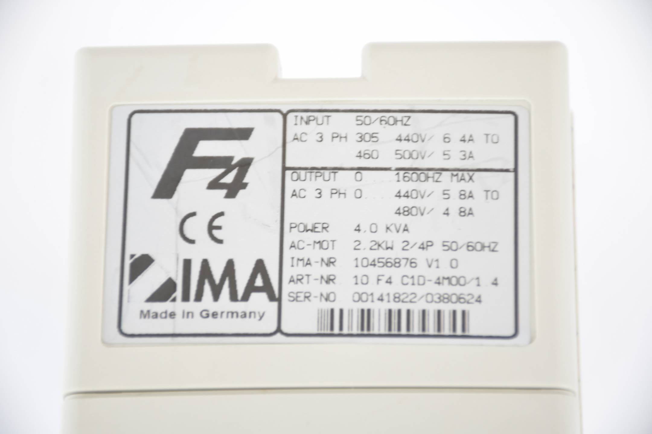 KEB combivert F4 Frequenzumrichter 10.F4.C1D-4M00/1.4 ( 10F4C1D ) inkl. Panel