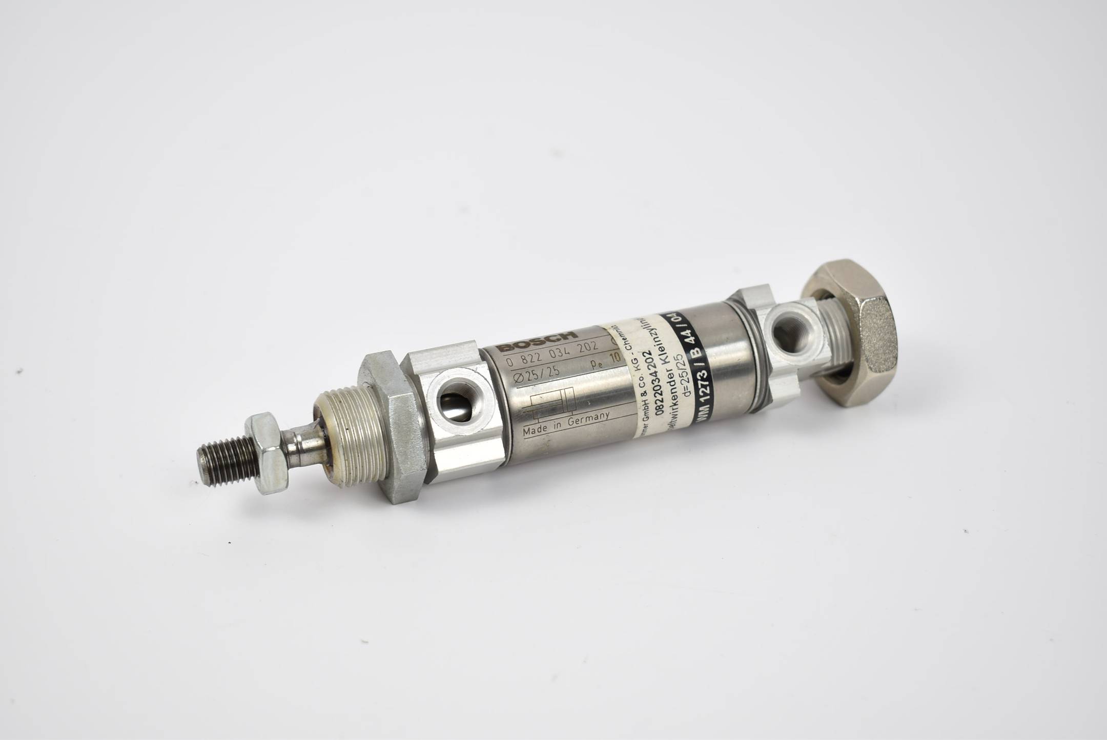 Bosch doppeltwirkender Kleinzylinder 25/25mm 10 bar 0822034202