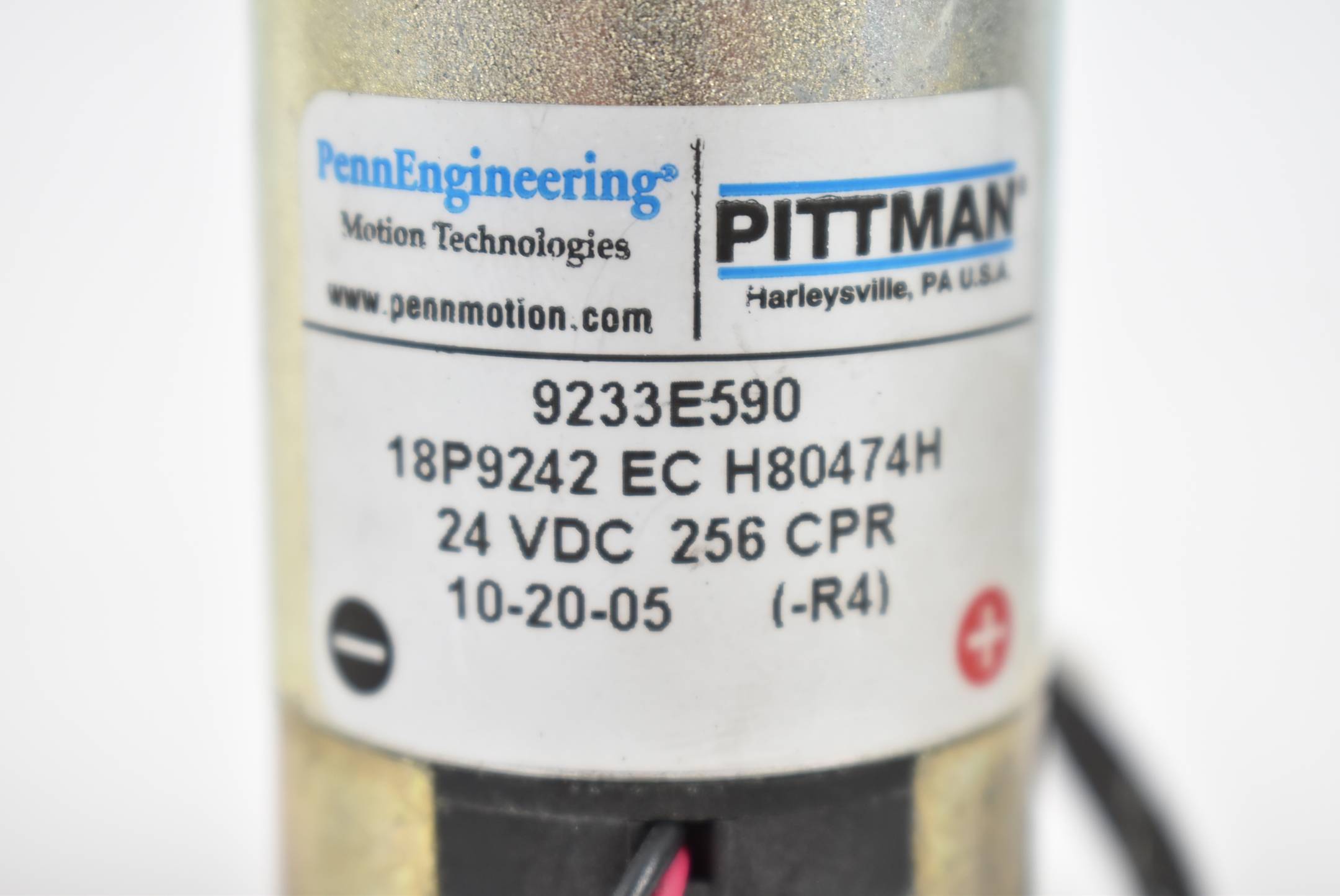 Pittman Elcom SL Motor 24VDC 256CPR 9233E590 18P9242 EC H80474H