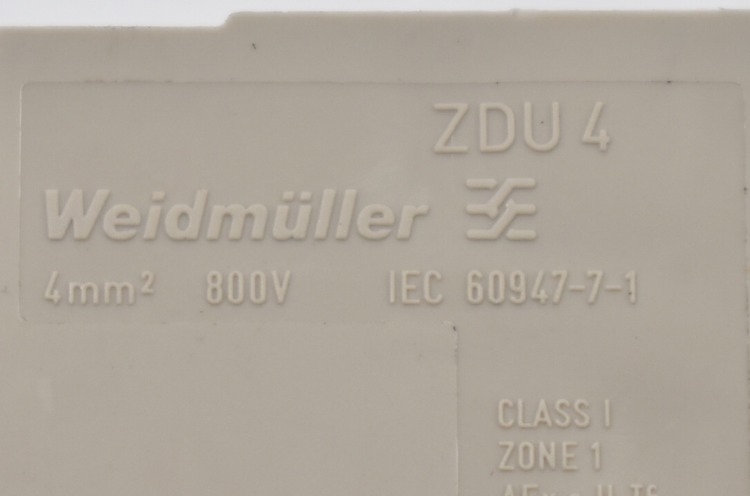 Weidmüller Reihenklemmen ZDU 4 ( VE 41 Stück )
