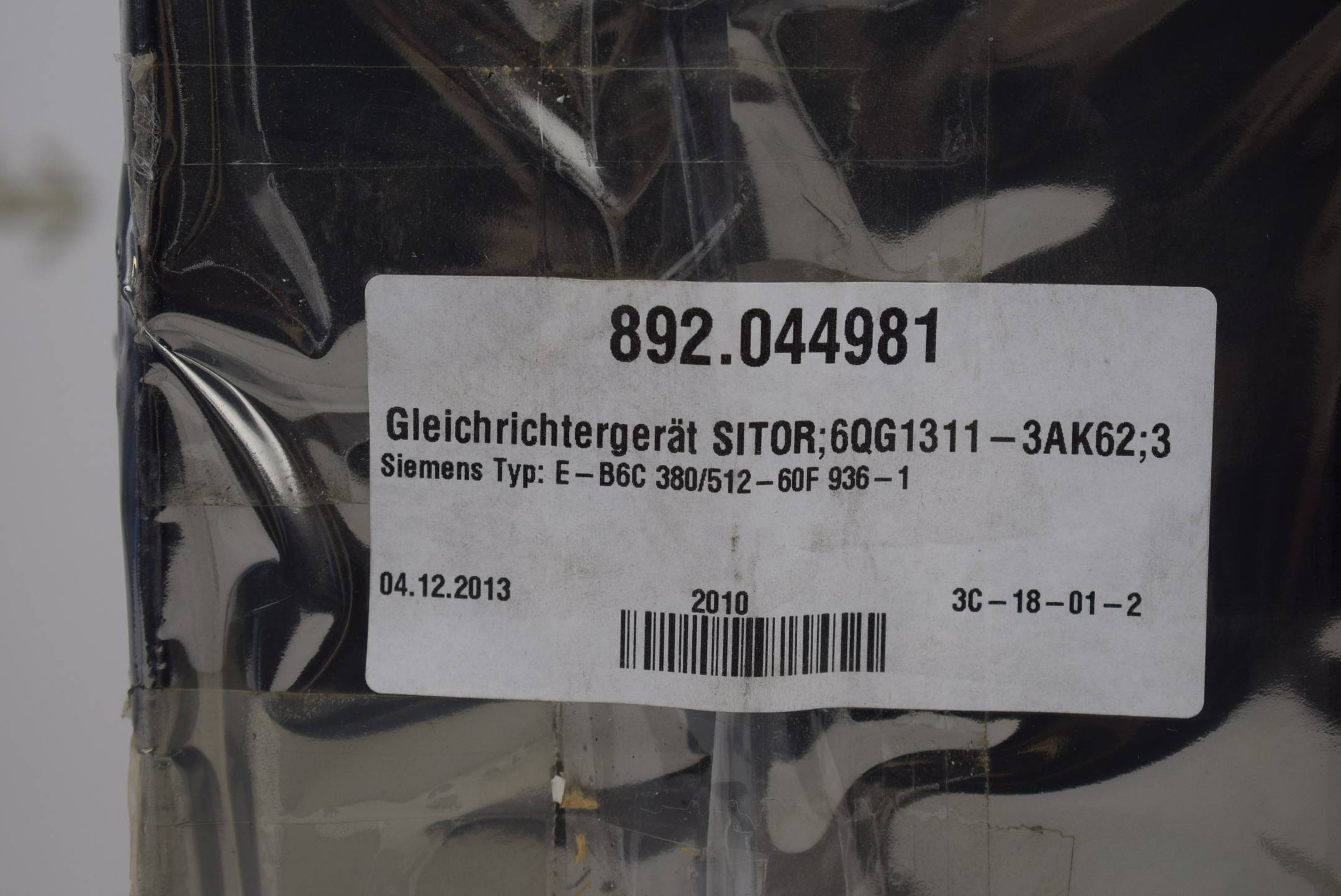 Siemens sitor Gleichrichtergerät 6QG1311-3AK62 ( 6QG1 311-3AK62 )