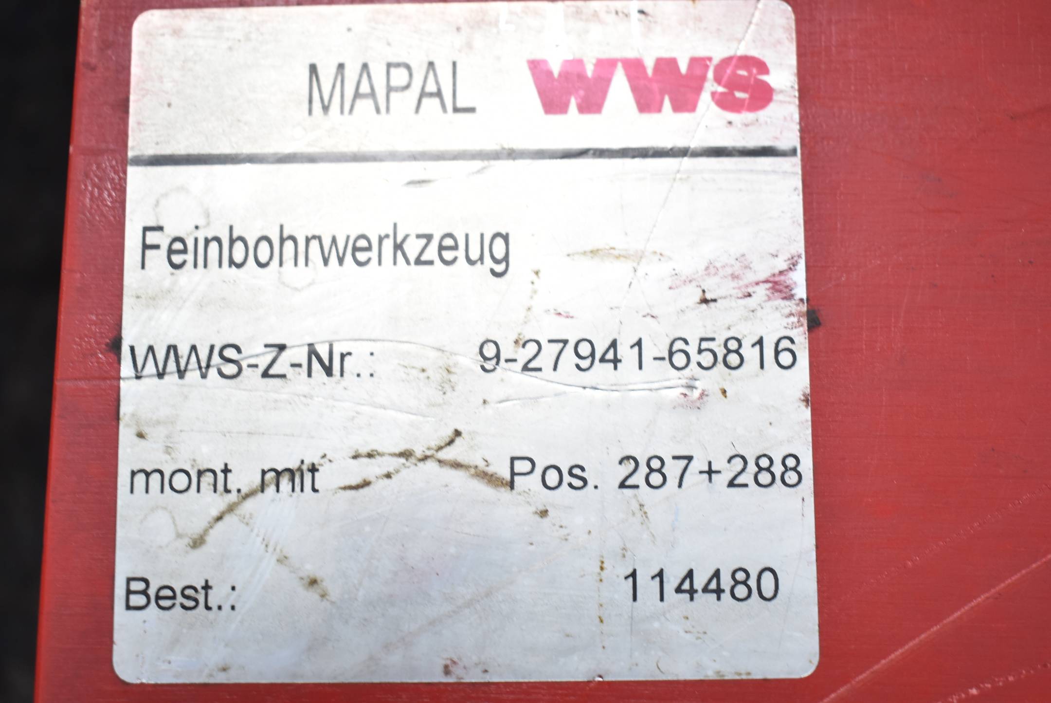 Mapal WWS Feinbohrwerkzeug 9-27941-65816(2) DBP u,AP 43304 ( 477748 )
