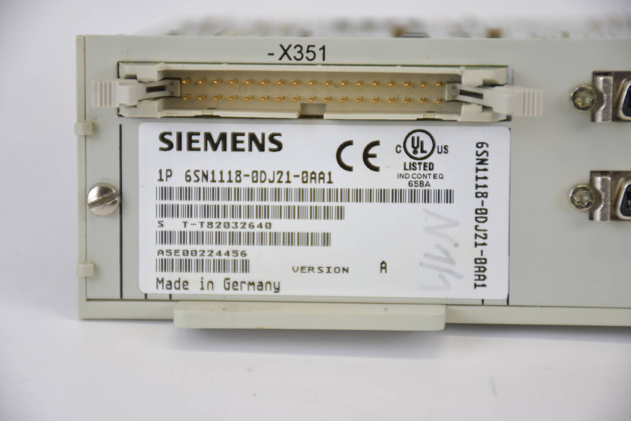 Siemens simodrive 611 Einschub 6SN1118-0DJ21-0AA1 ( 6SN1 118-0DJ21-0AA1 ) Ver A