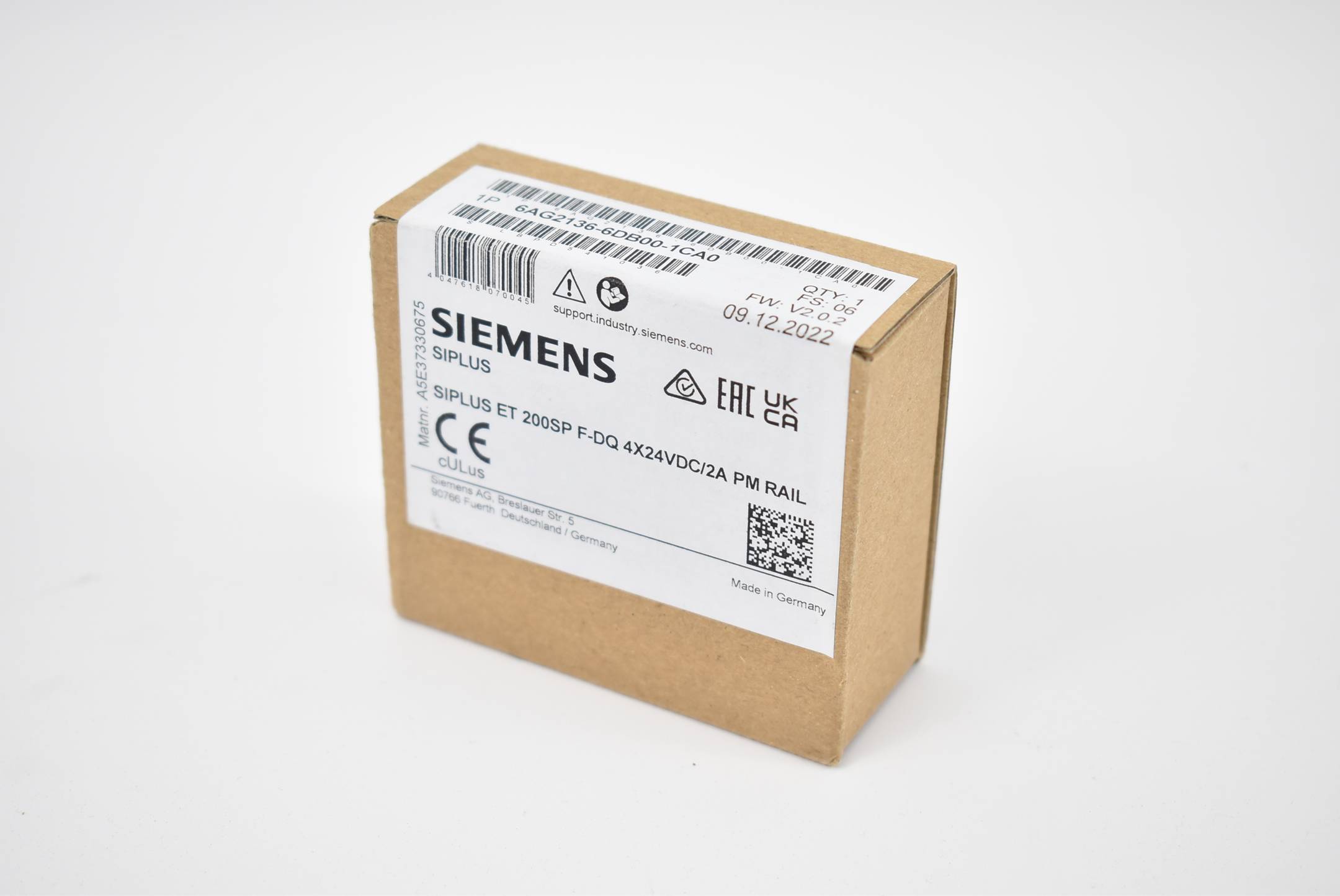 Siemens siplus ET 200SP F-DQ 6AG2 136-6DB00-1CA0 ( 6AG2136-6DB00-1CA0 ) E06