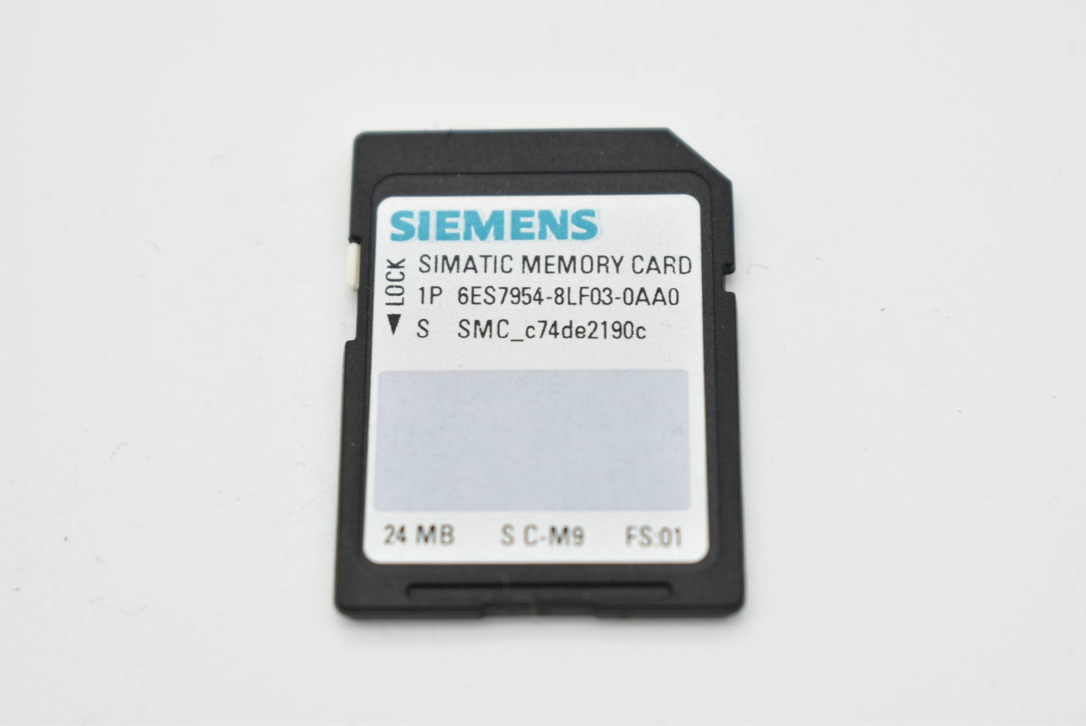 Siemens simatic S7 Memory Card 24MB 6ES7954-8LF03-0AA0 ( 6ES7 954-8LF03-0AA0 ) FS01