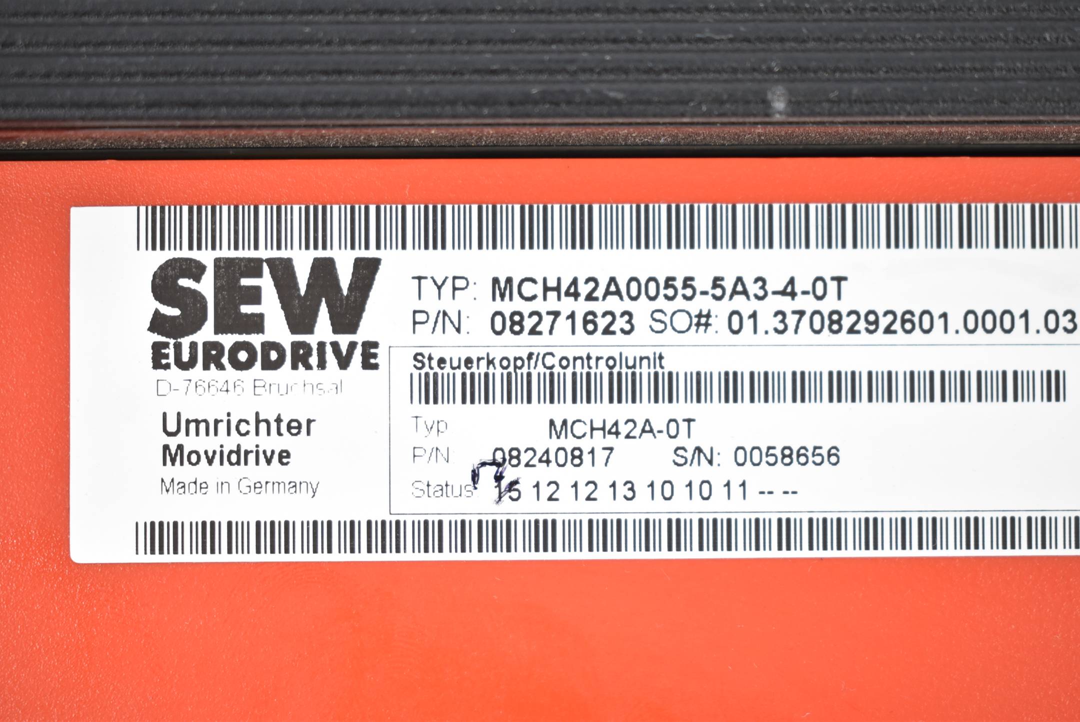 SEW Eurodrive Movidrive Umrichter MCH42A0055-5A3-4-0T + MDX60A0055-5A3-4-00