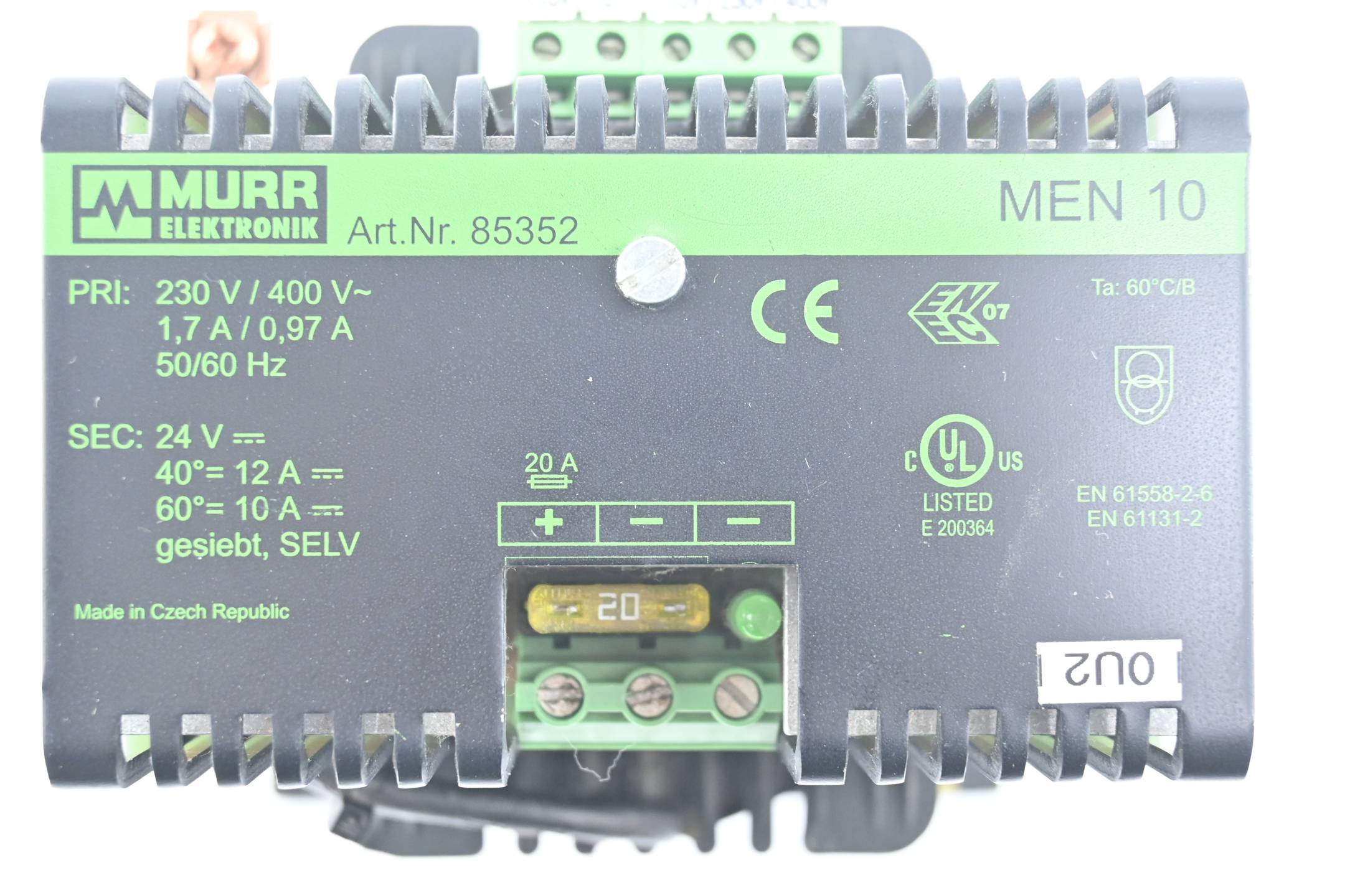 Murr Elektronik Trafonetzgerät MEN10 ( 85352 )