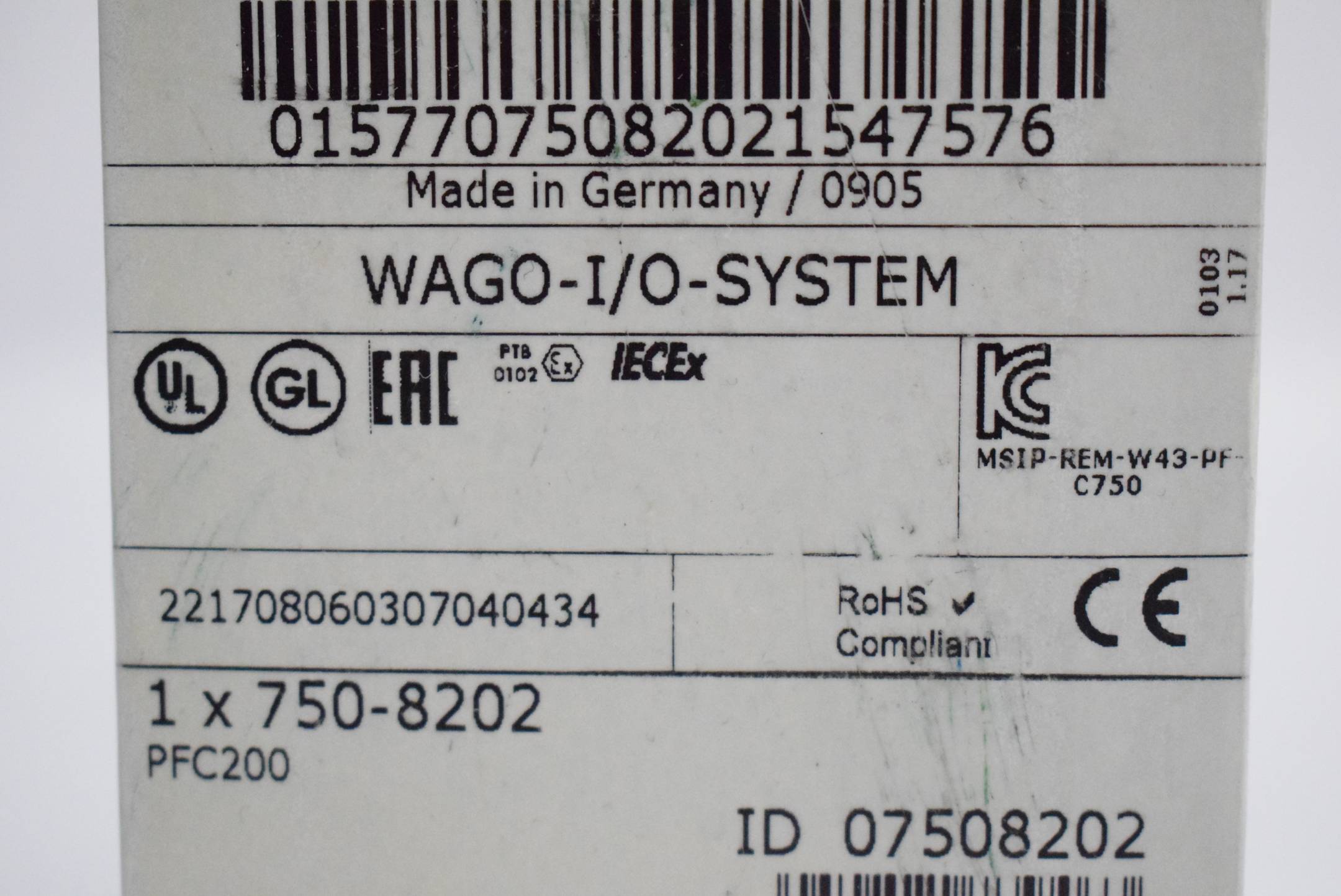 Wago Controller PFC200 2 x Ethernet RS-232/-485 Fernwirktechnik Extrem 750-8202