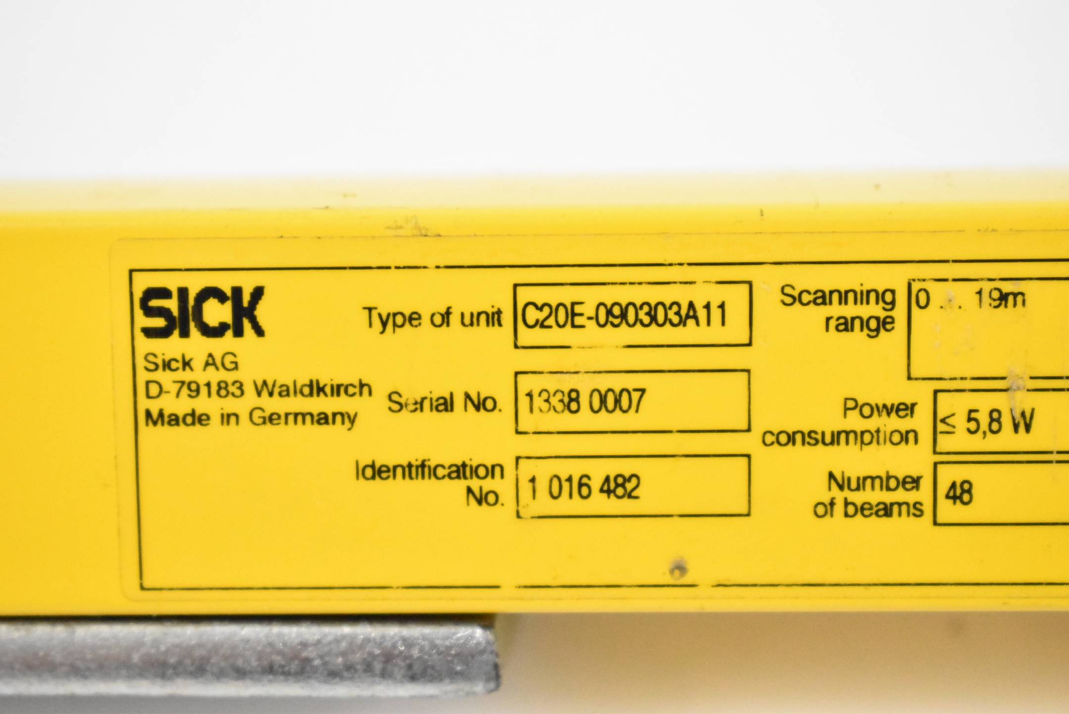 Sick C 2000 Sicherheit-Lichtschranke C20E-090303A11 ( 1 016 482 )