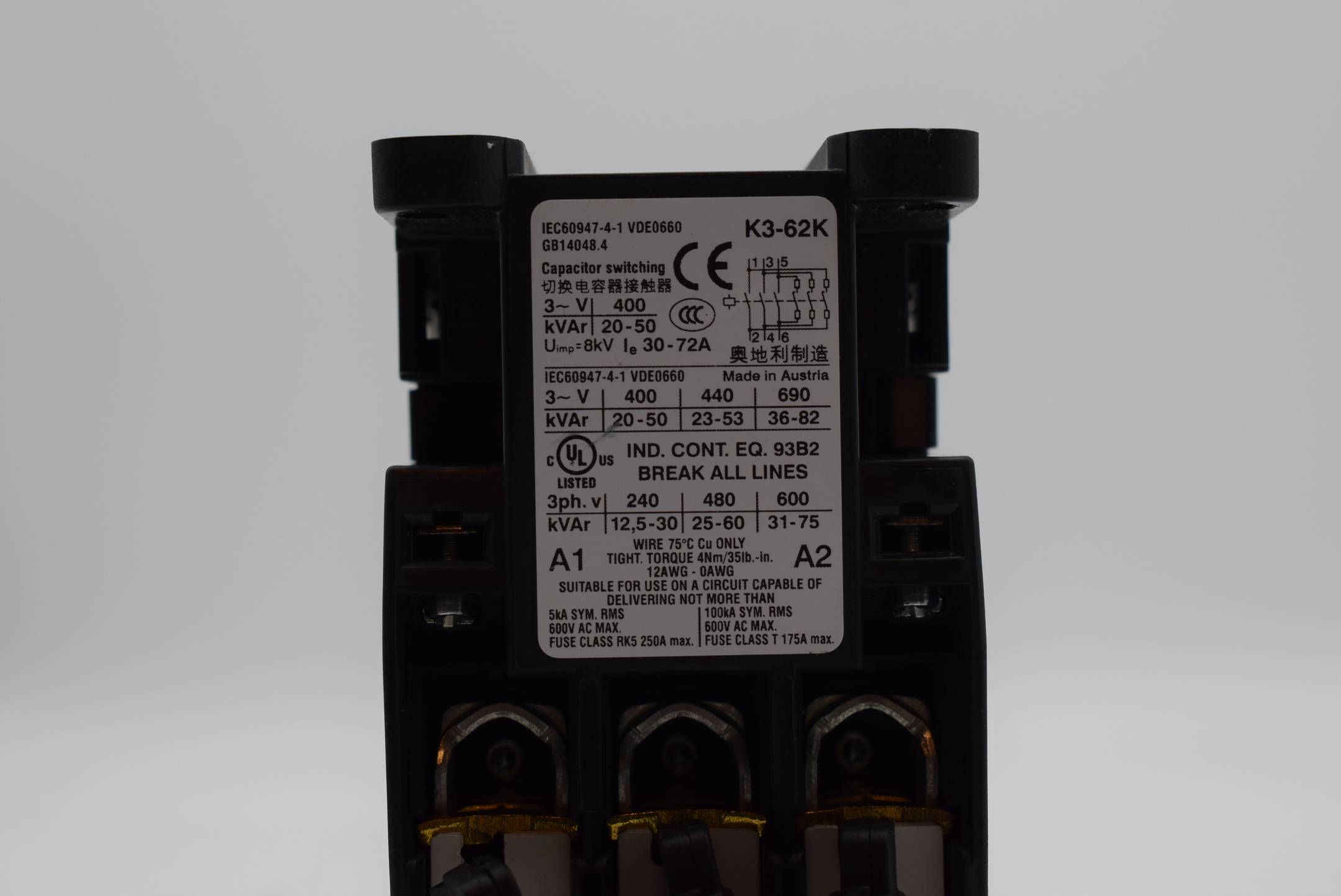 Klöckner Moeller Capacitor switching IEC60947-4-1 VDE0660 (  IEC60947-4-1VDE0660 ) 