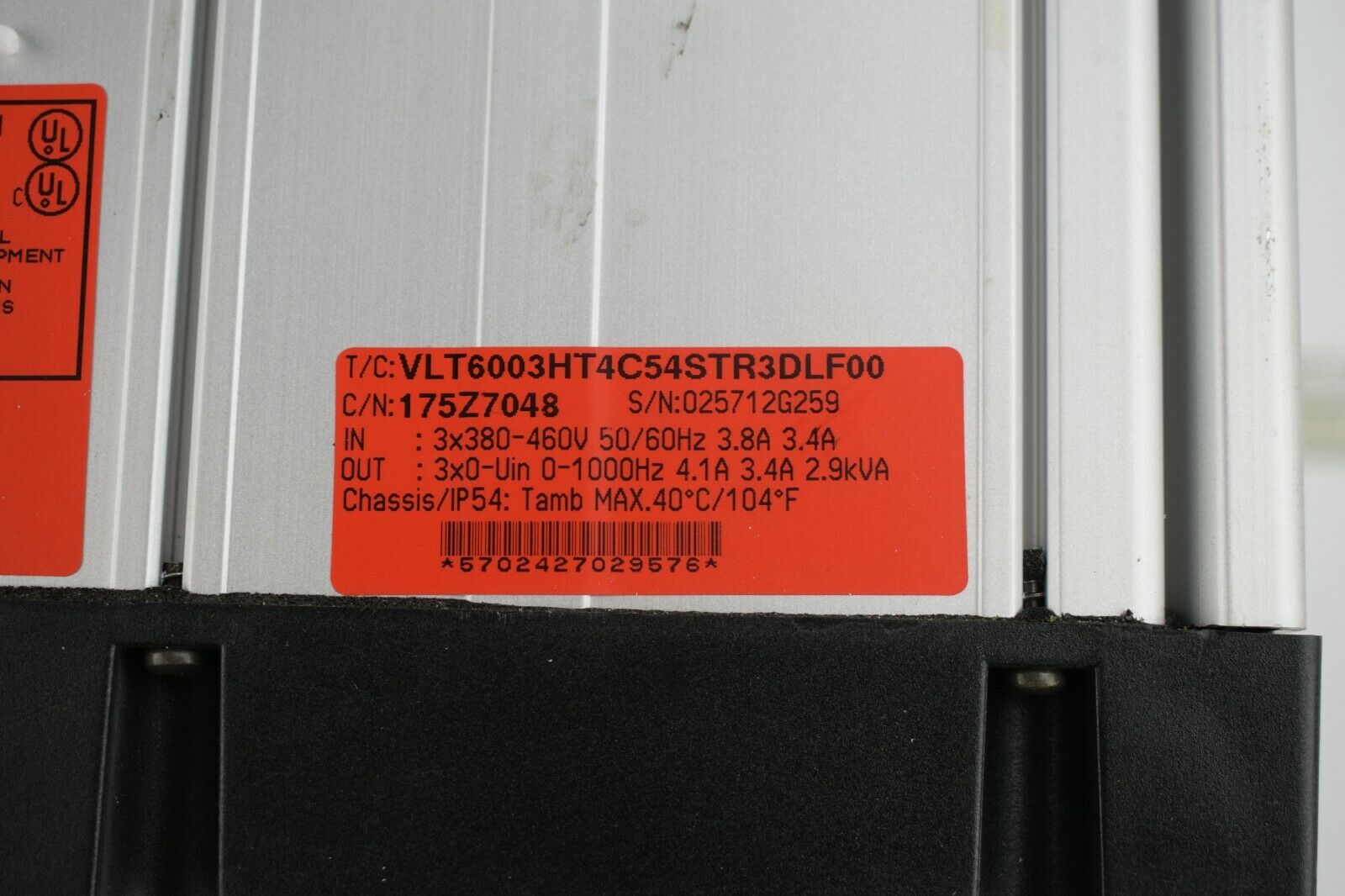 Danfoss VLT 6000 HVAC VLT6003HT4C54STR3DLF ( 175Z7048 )