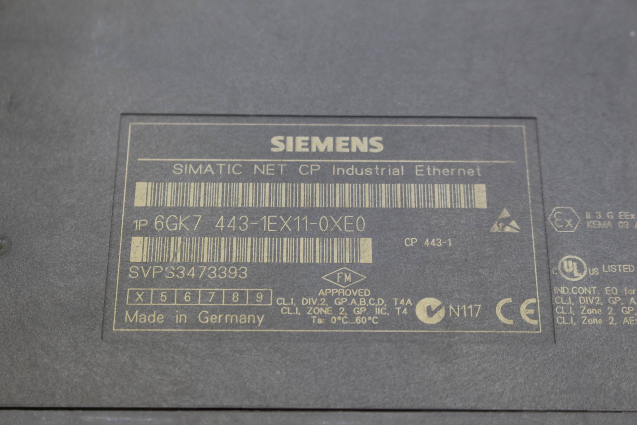 Siemens simatic NET CP 443-1 6GK7 443-1EX11-0XE0 ( 6GK7443-1EX11-0XE0 ) E4