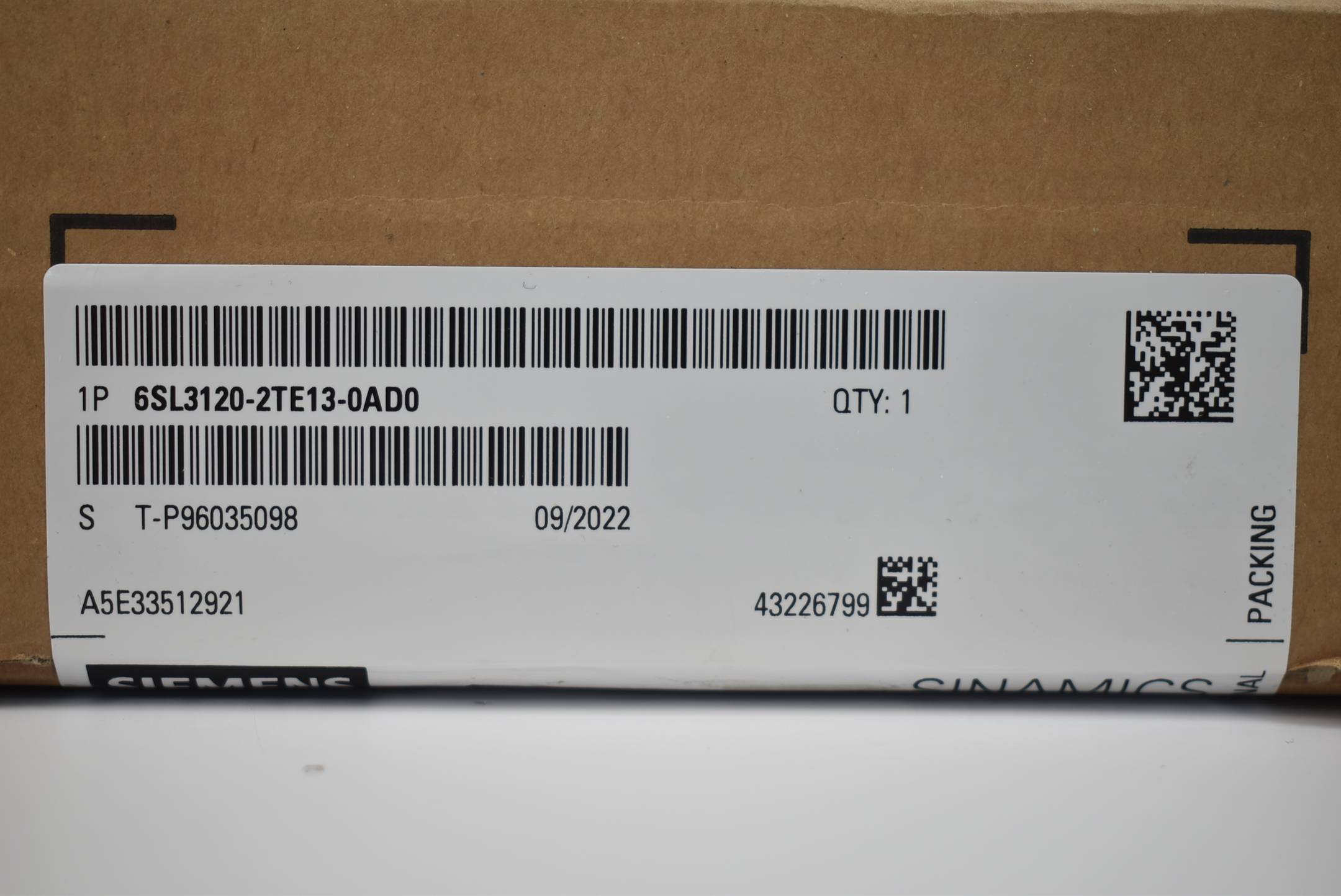 Siemens sinamics S120 DMM 6SL3 120-2TE13-0AD0 ( 6SL3120-2TE13-0AD0 ) E.B