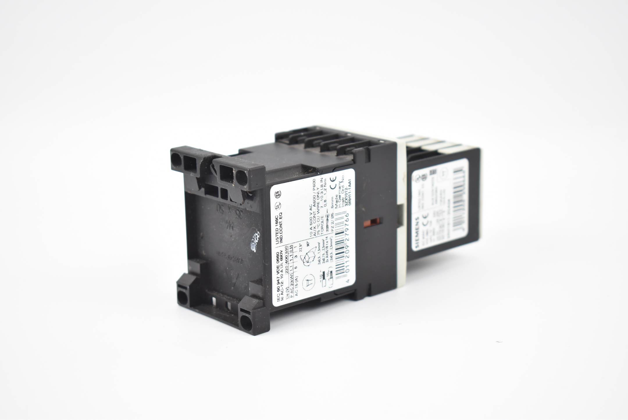 Siemens Sirius Hilfsschütz 3RH1140-1AP00 + 3RH1911-2GA04 + 3RT1916-1BB00