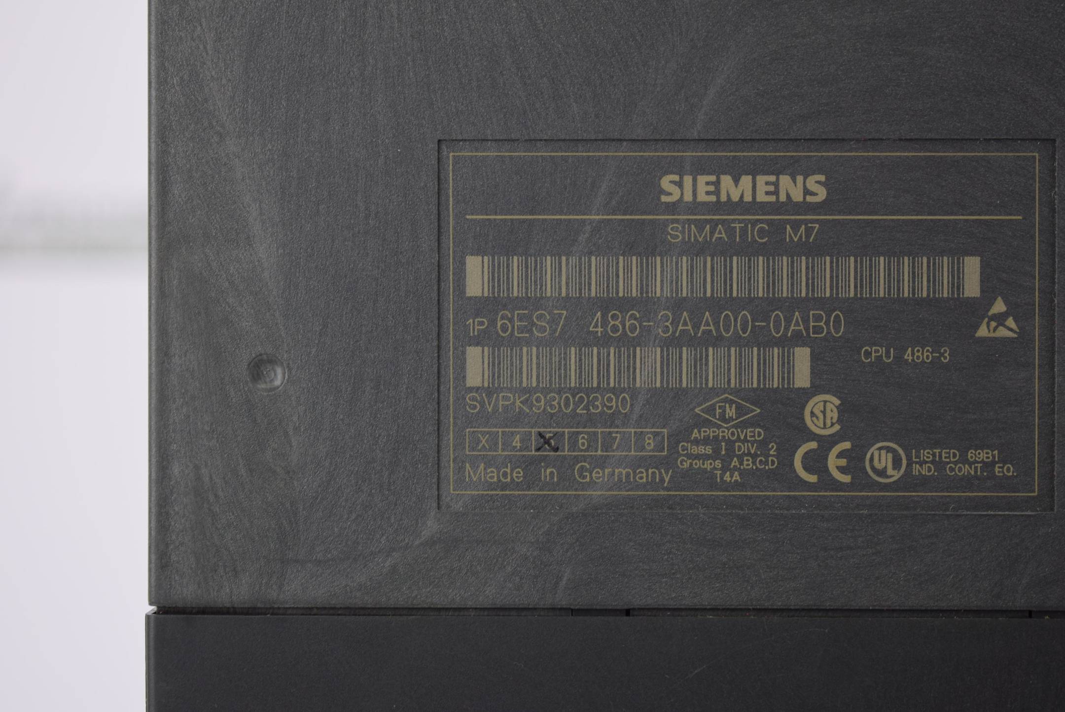 Siemens Simatic M7-400 CPU486-3 6ES7 486-3AA00-0AB0 ( 6ES7486-3AA00-0AB0 ) E3