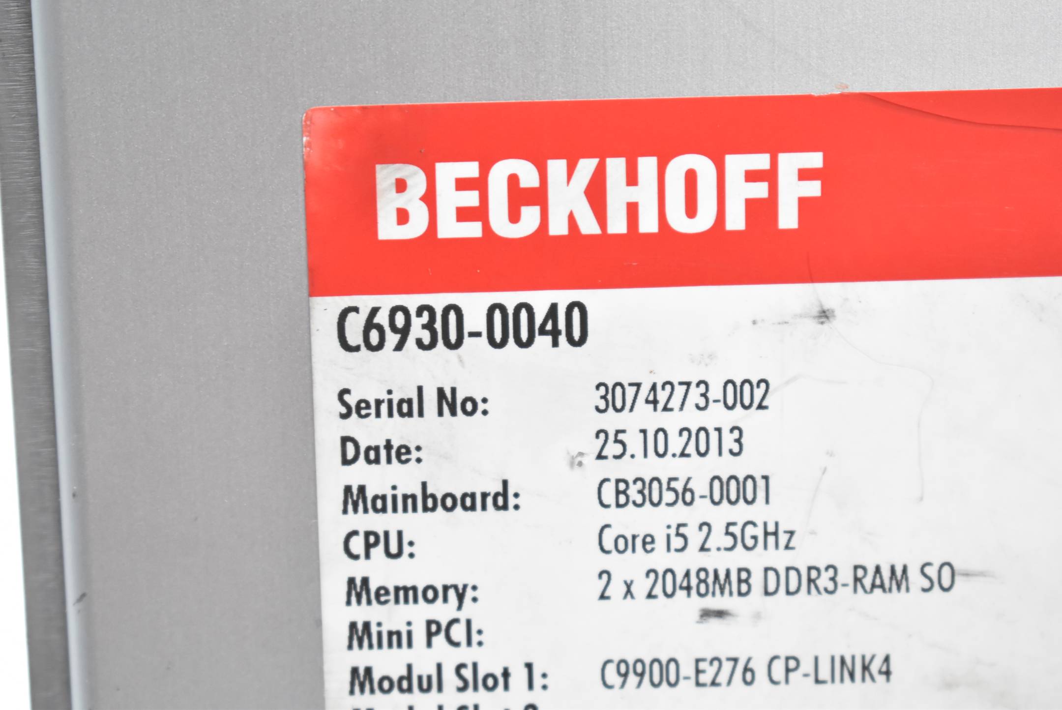 Beckhoff Schaltschrank-Industrie-PC C6930-0040