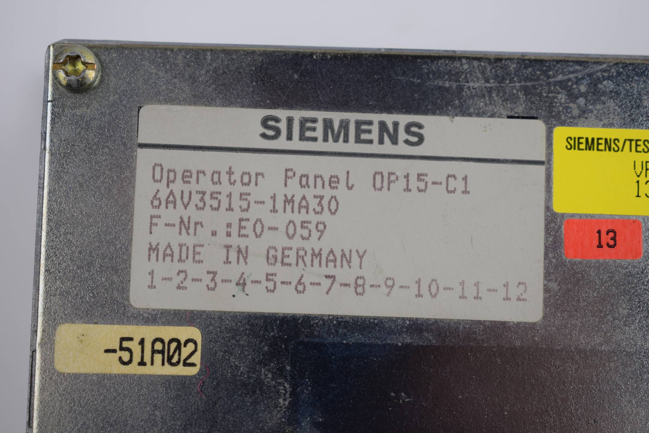 Siemens simatic OP15-C1 6AV3 515-1MA30 ( 6AV3515-1MA30 )