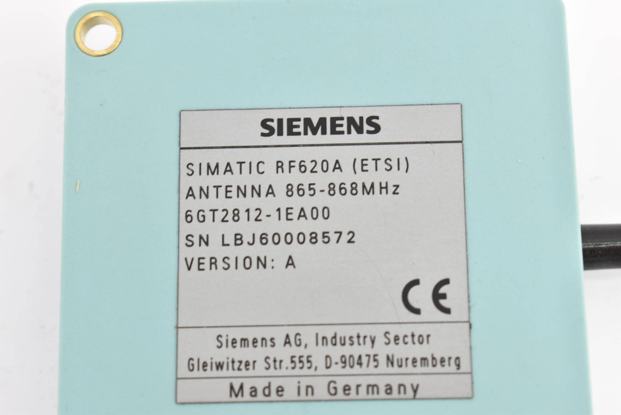 Siemens Simatic RF600 Antenne RF620A 6GT2812-1EA00 ( 6GT2 812-1EA00 ) Ver. A