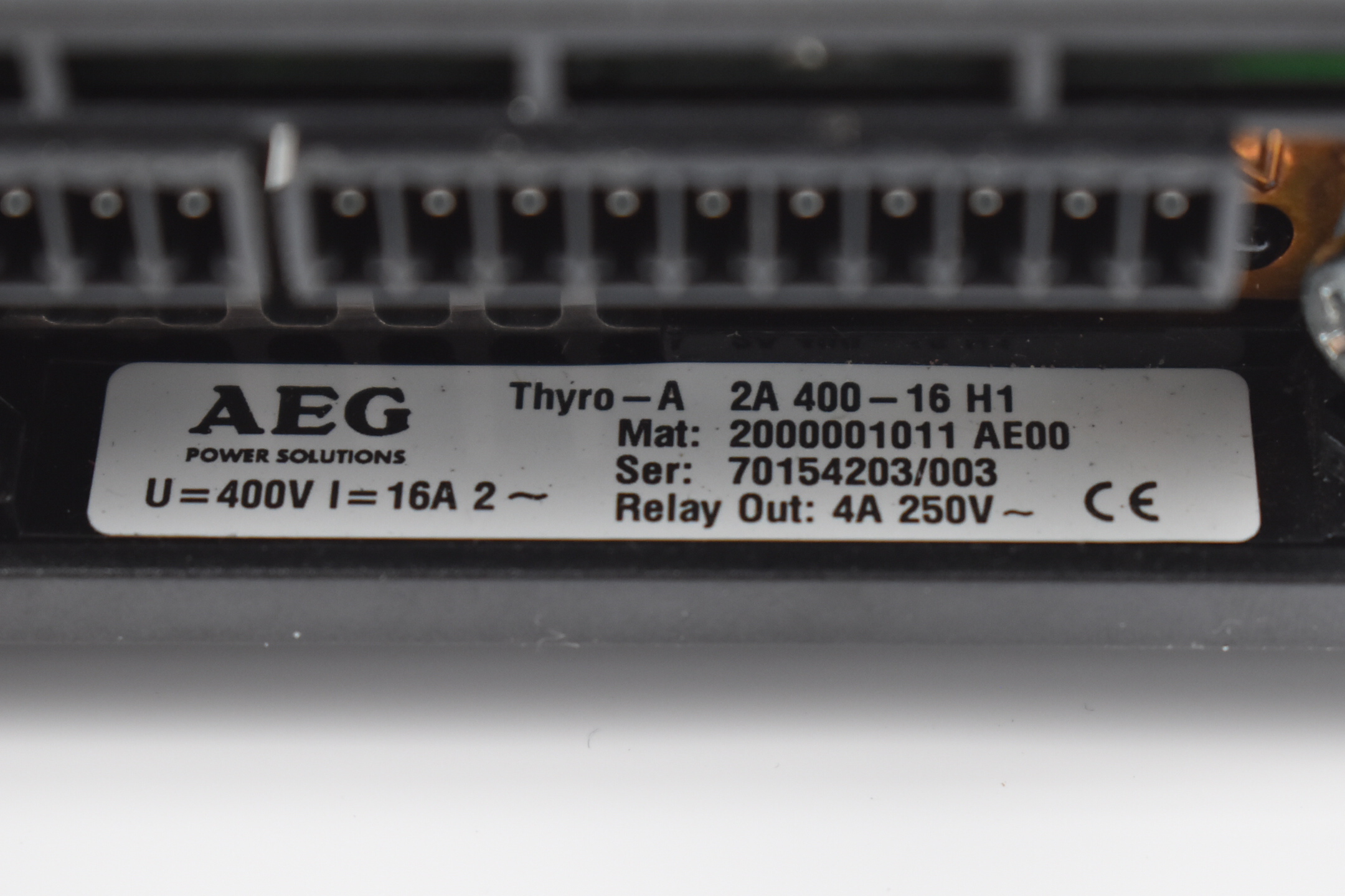 AEG Thyro-A Power Supply 2A 400-16 H1 ( 2A400-16H1 ) 