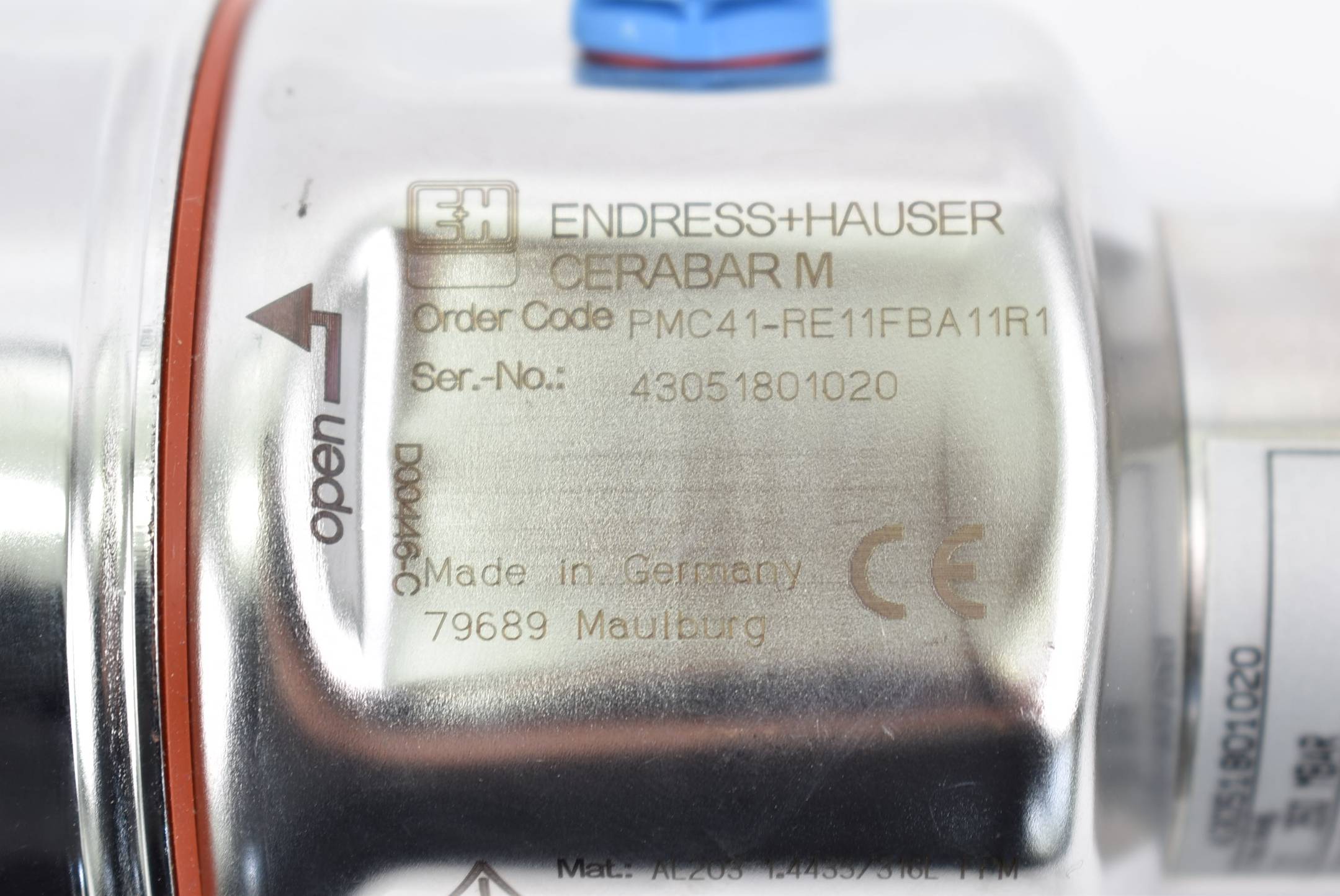Endress+Hauser Cerabar M 4-20 mA 11,5-45 VDC PMC41-RE11FBA11R1