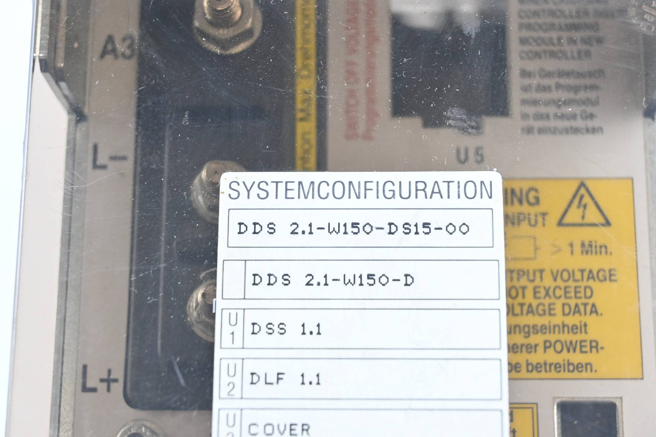 Indramat Digital AC Servo Controller DDS2.1-W150-D ( DDS2.1-W150-DS15-00 )