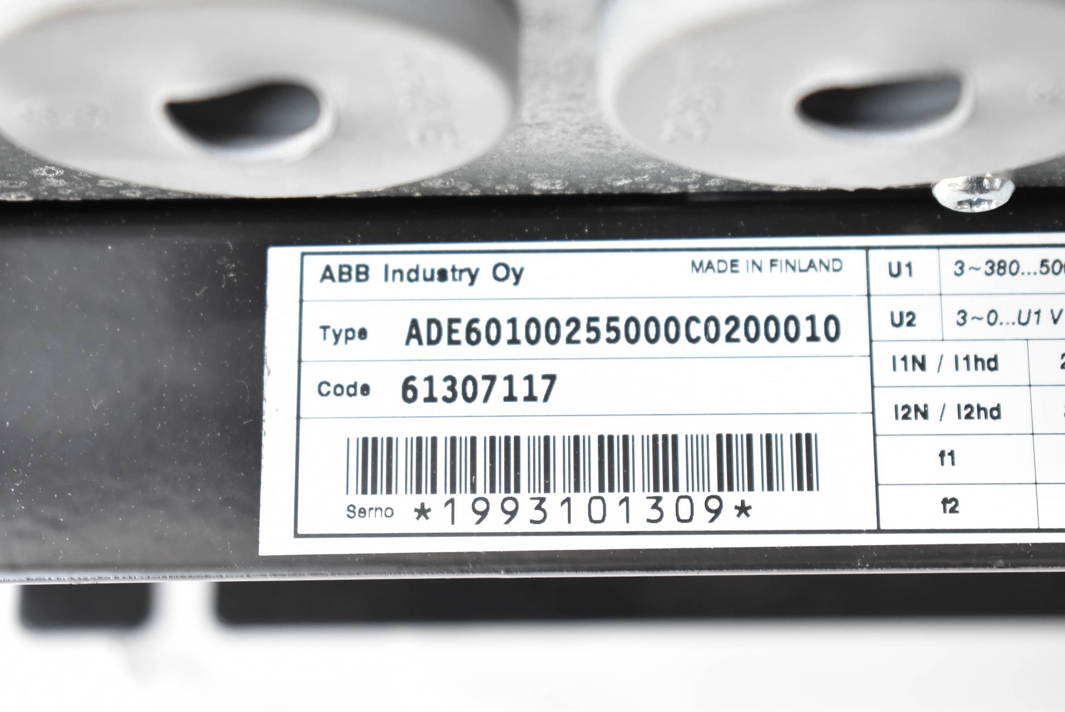 ABB Industry Oy Frequenzumrichter ADE60100255000C0200010 